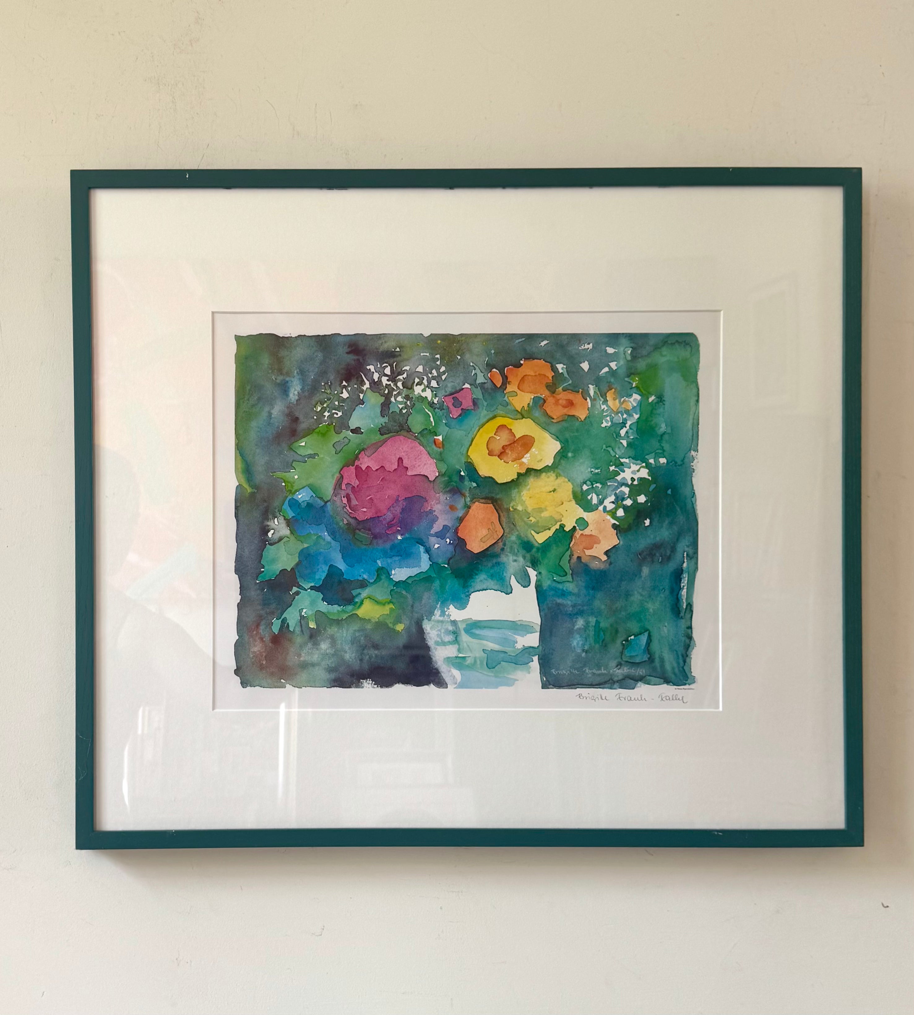 Bright Flower Lithograph