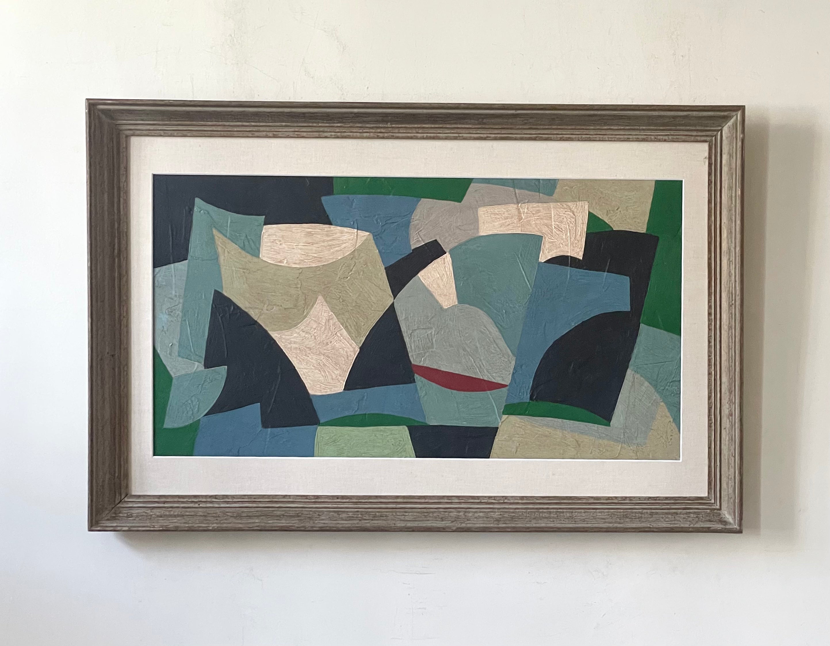 Blue and Black Abstract