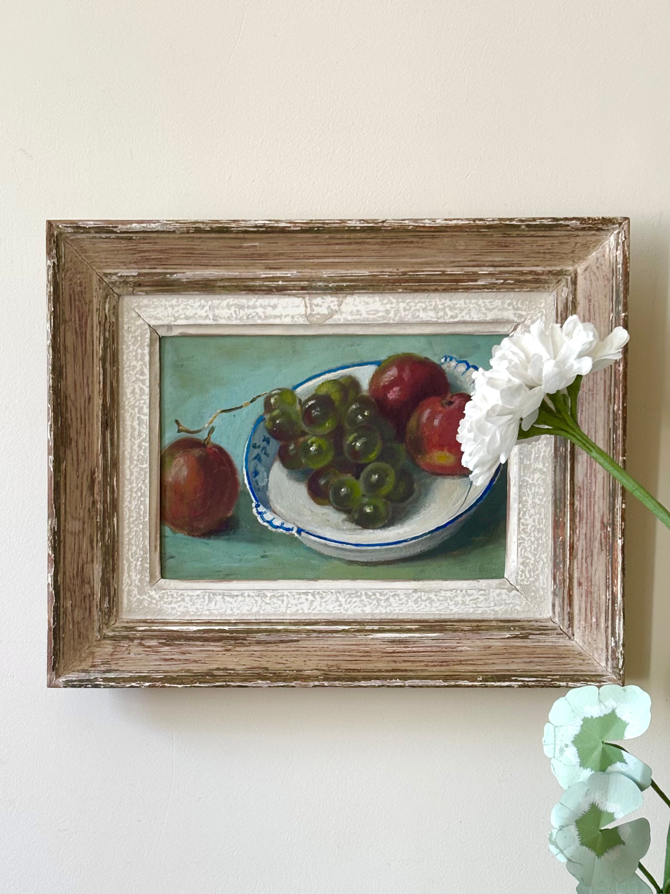 Still Life with Apples and Grapes