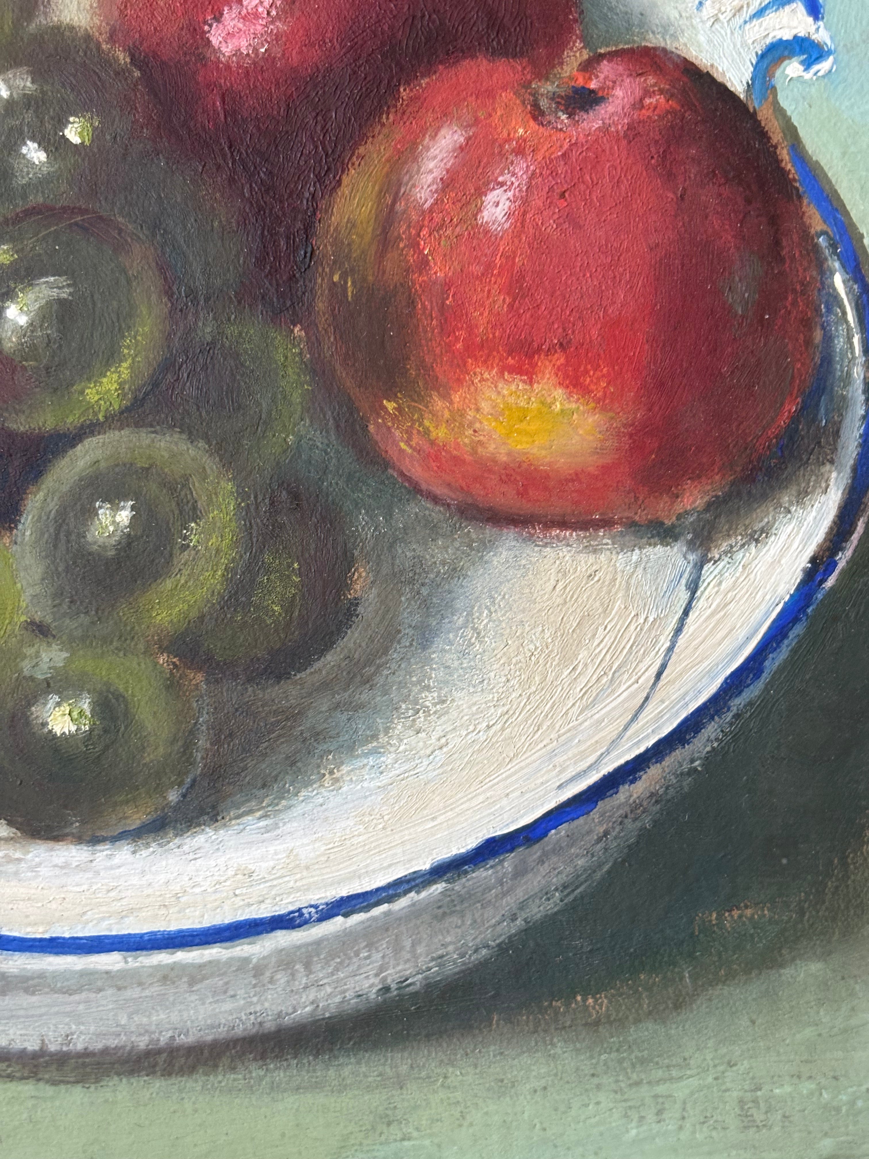 Still Life with Apples and Grapes