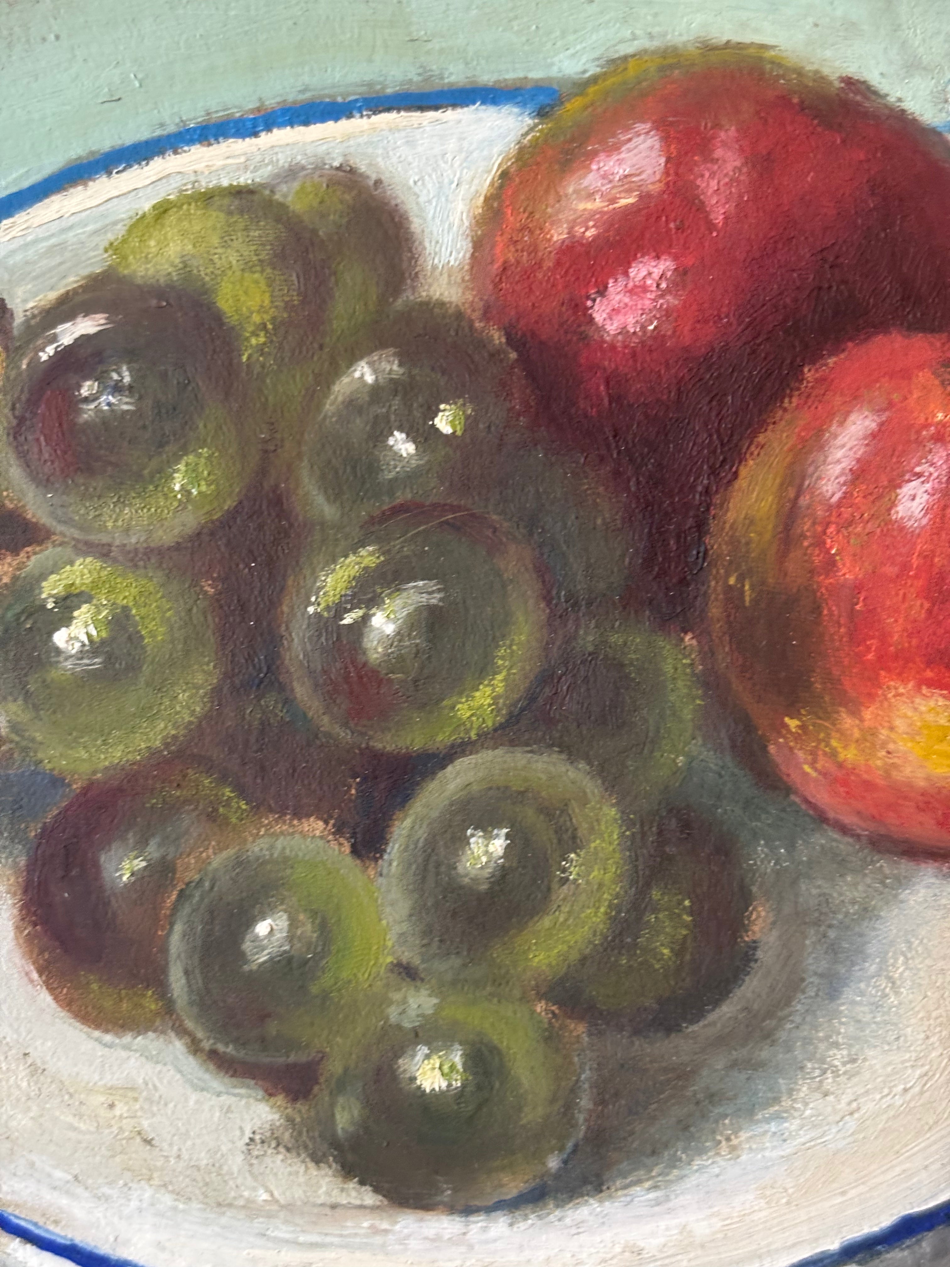 Still Life with Apples and Grapes