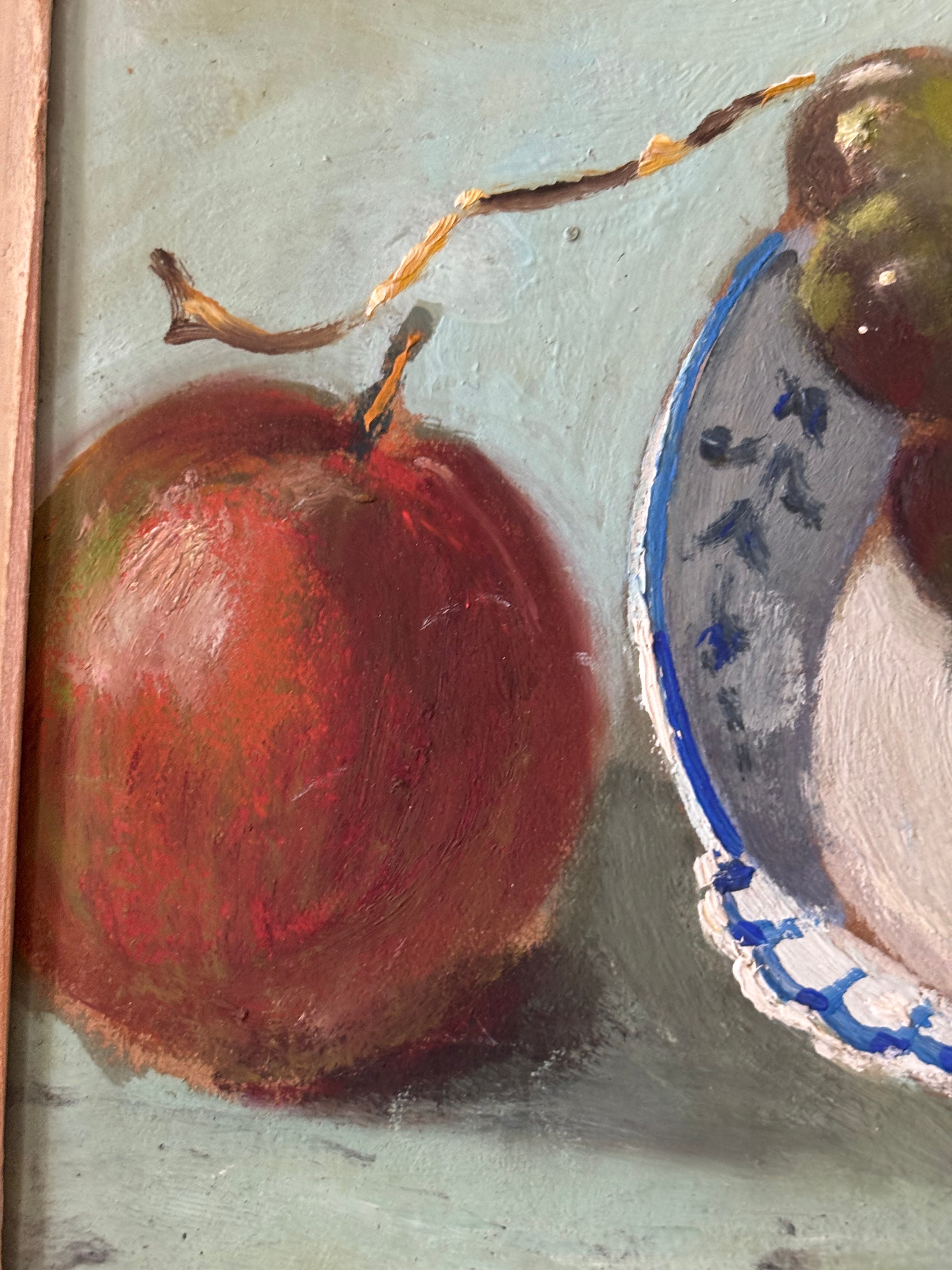 Still Life with Apples and Grapes