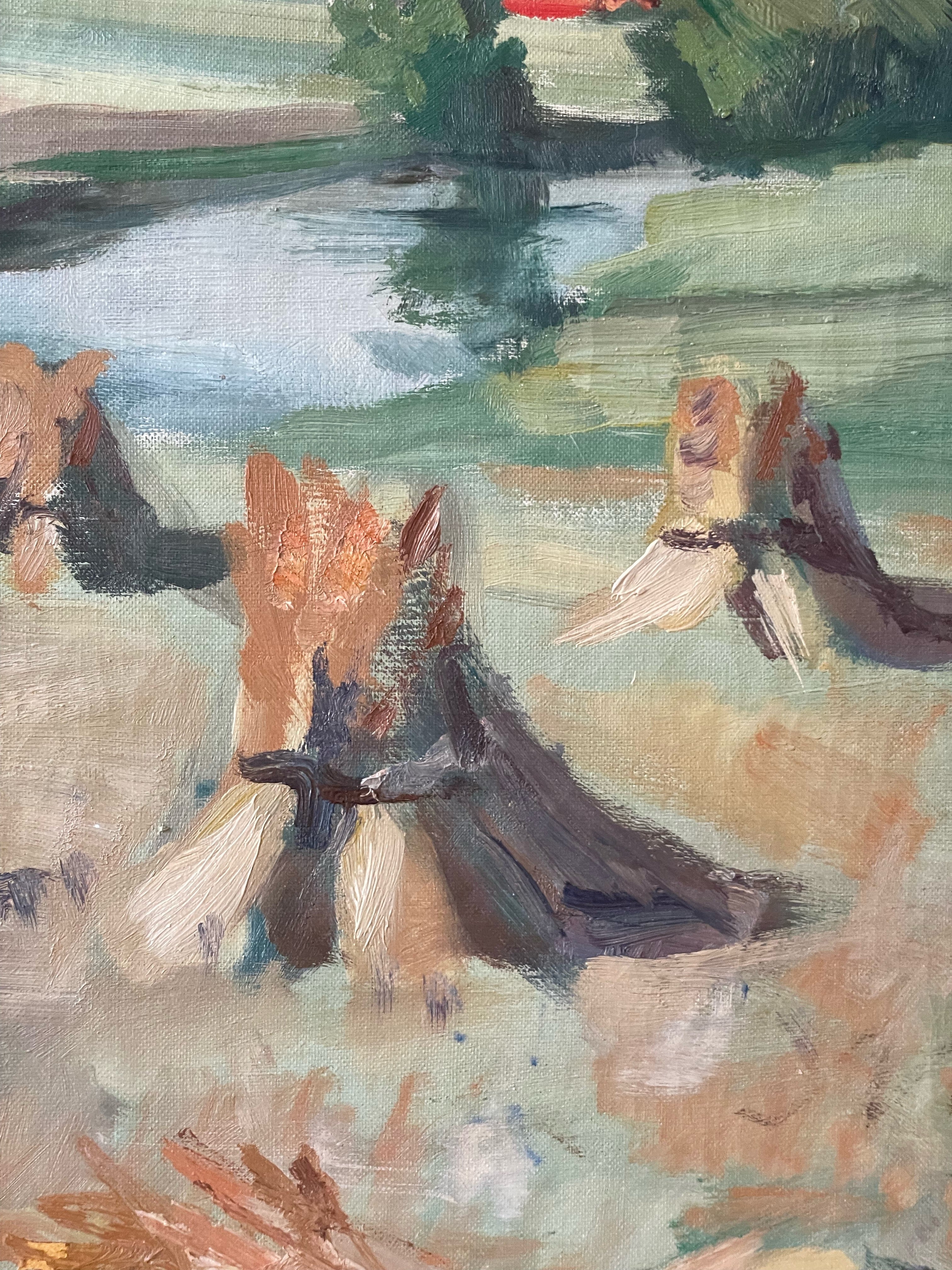Hayfield by the River