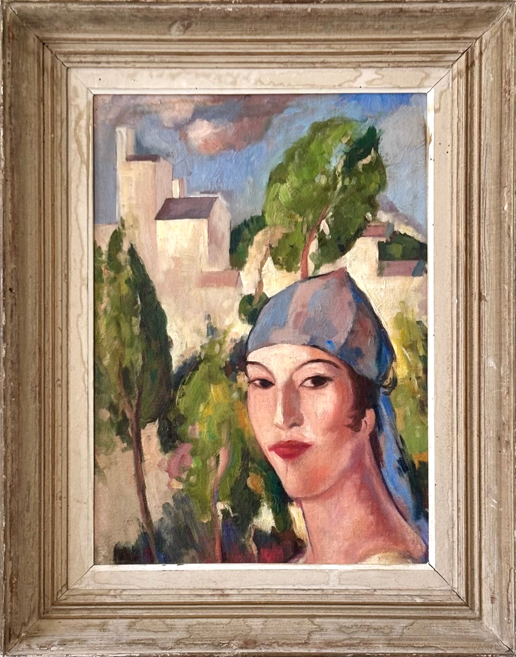 Woman in Cypress Trees