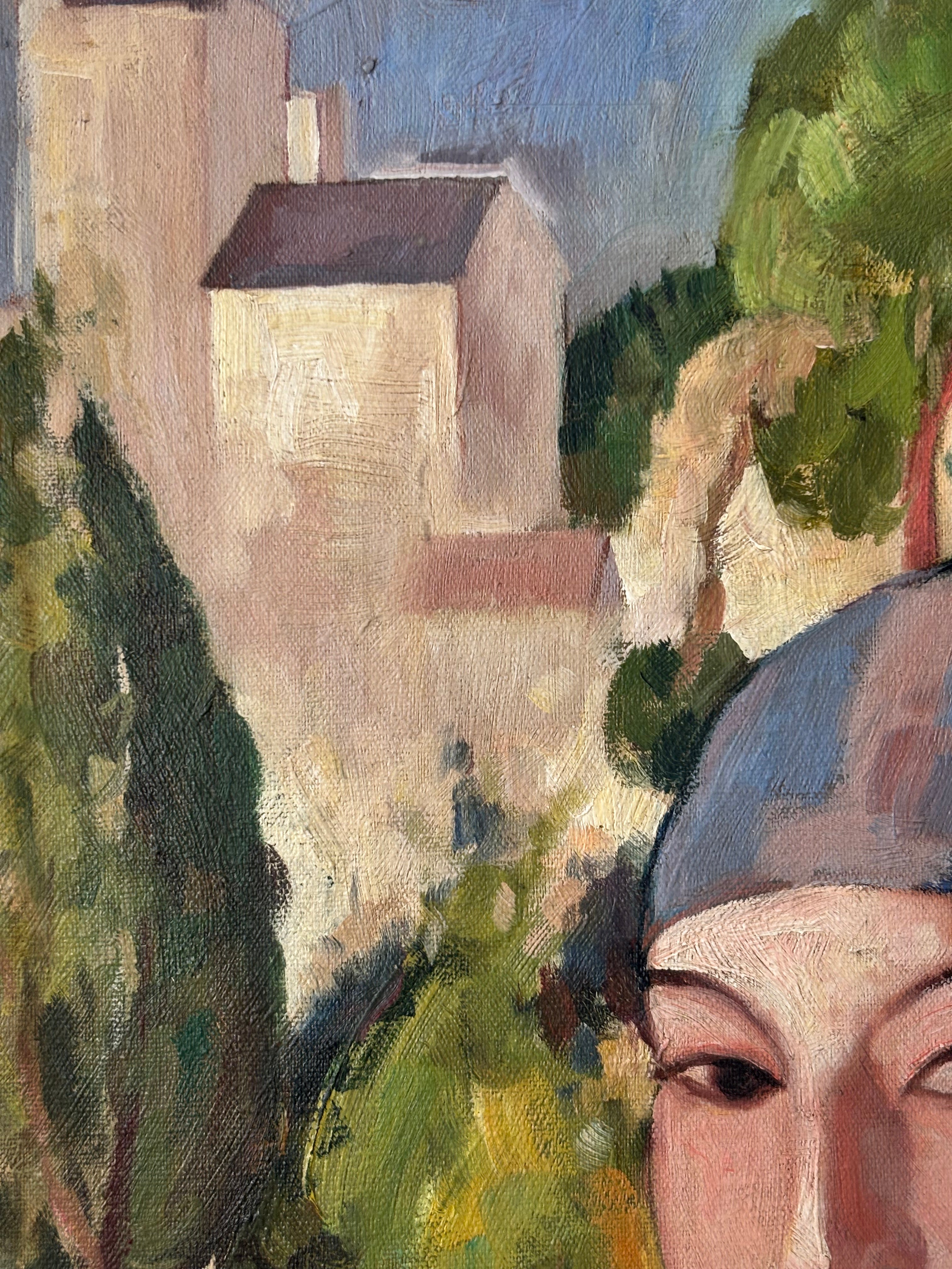 Woman in Cypress Trees