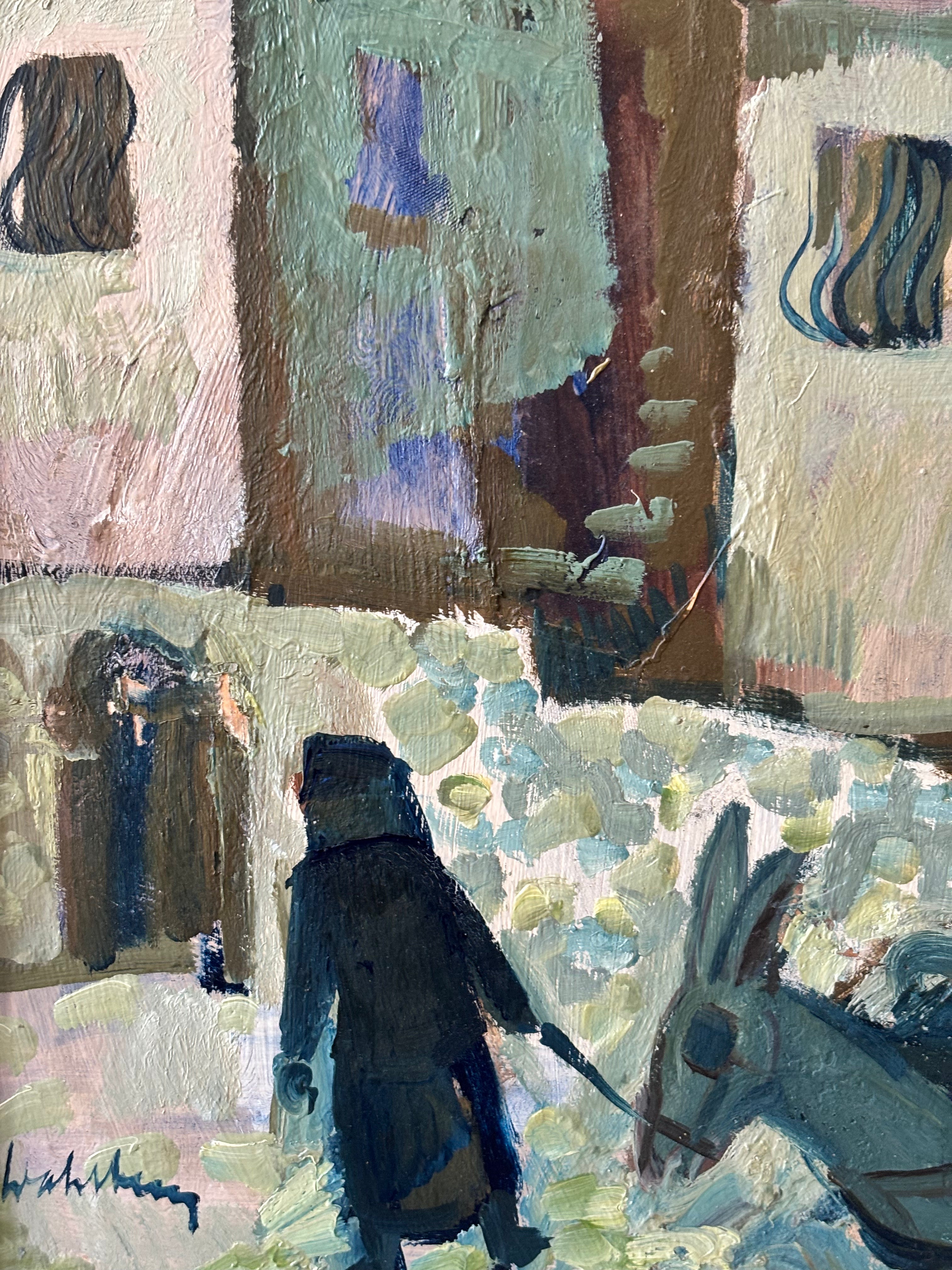 Man and Donkey