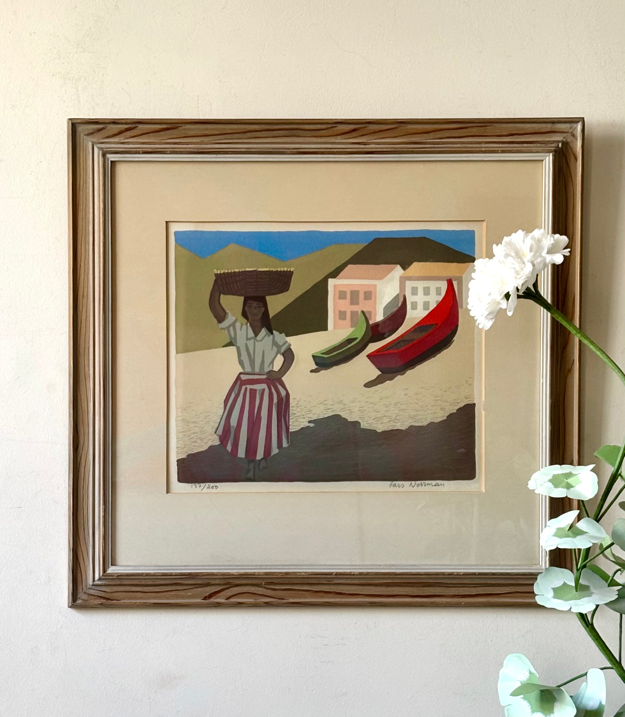 Woman Beside the Boats