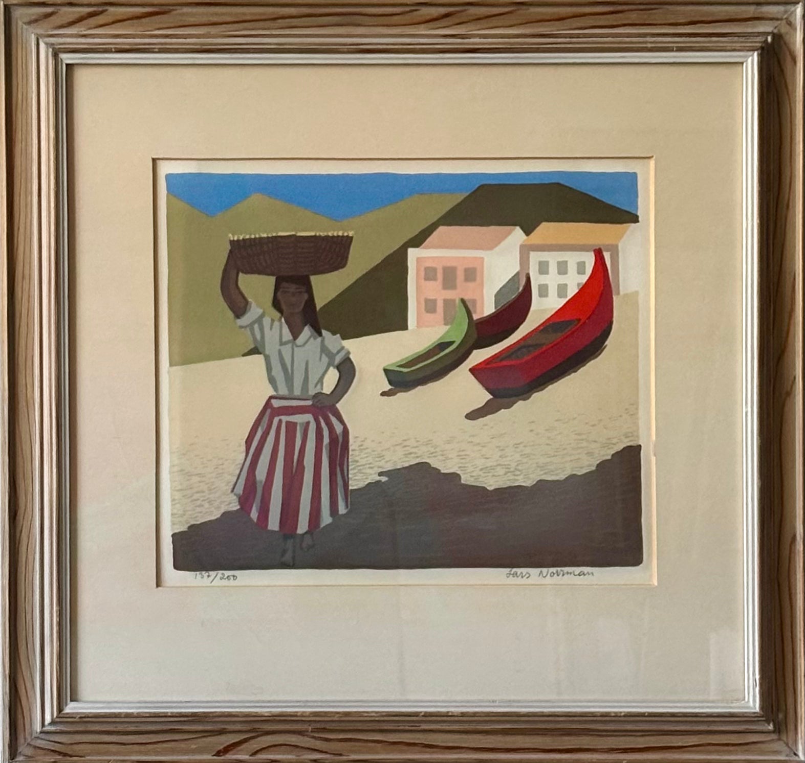 Woman Beside the Boats