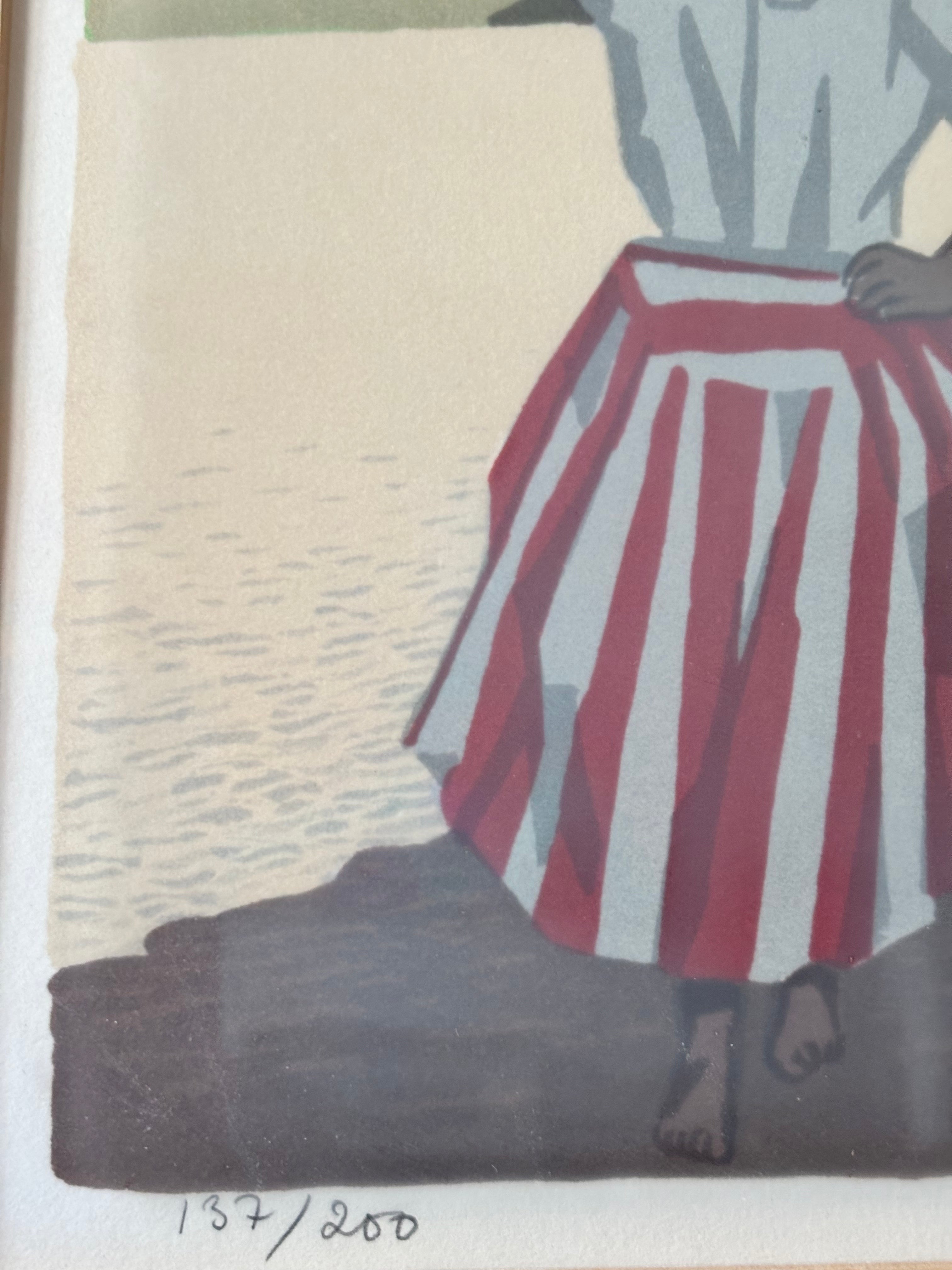 Woman Beside the Boats