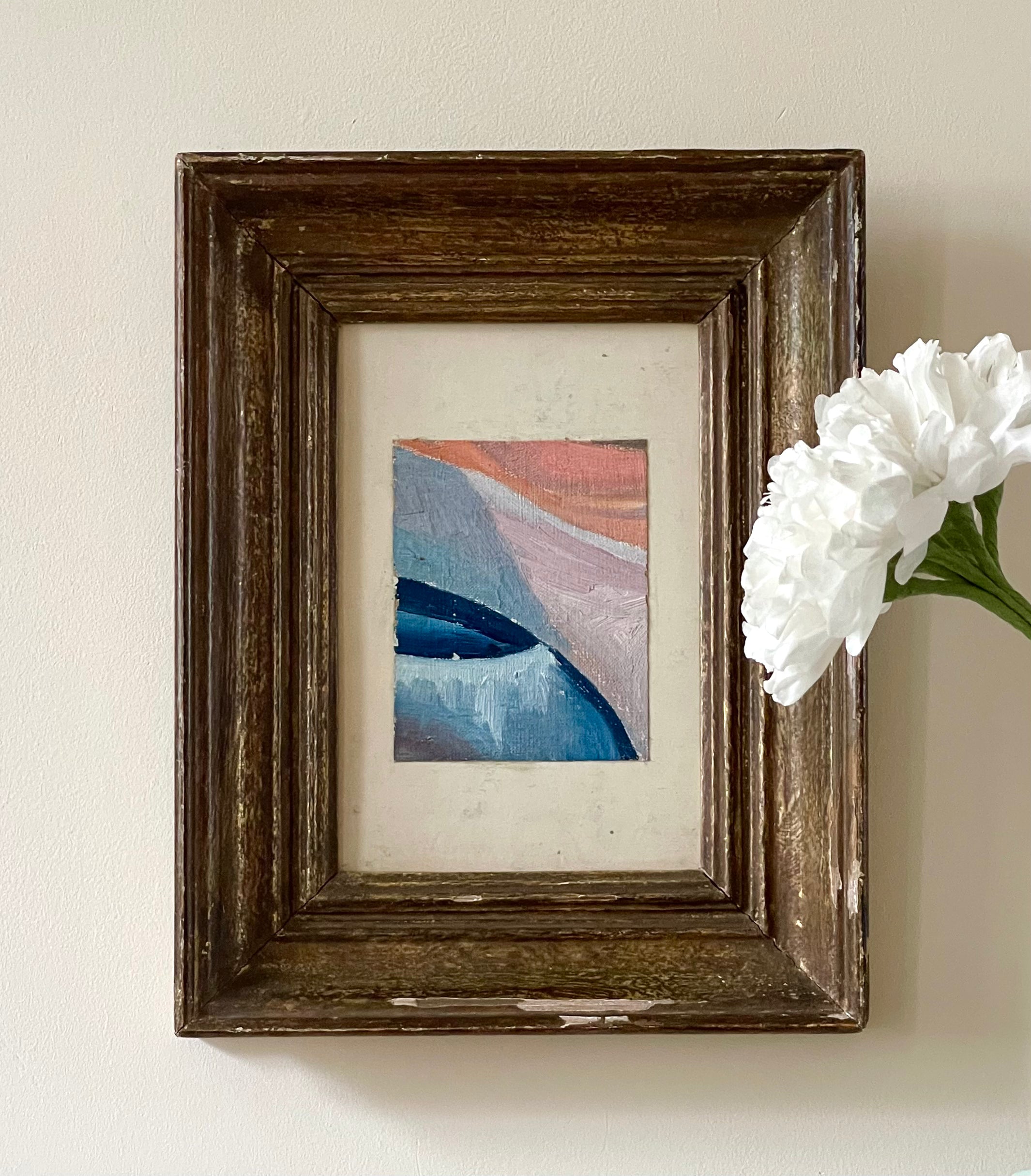 Pink and Blue Abstract