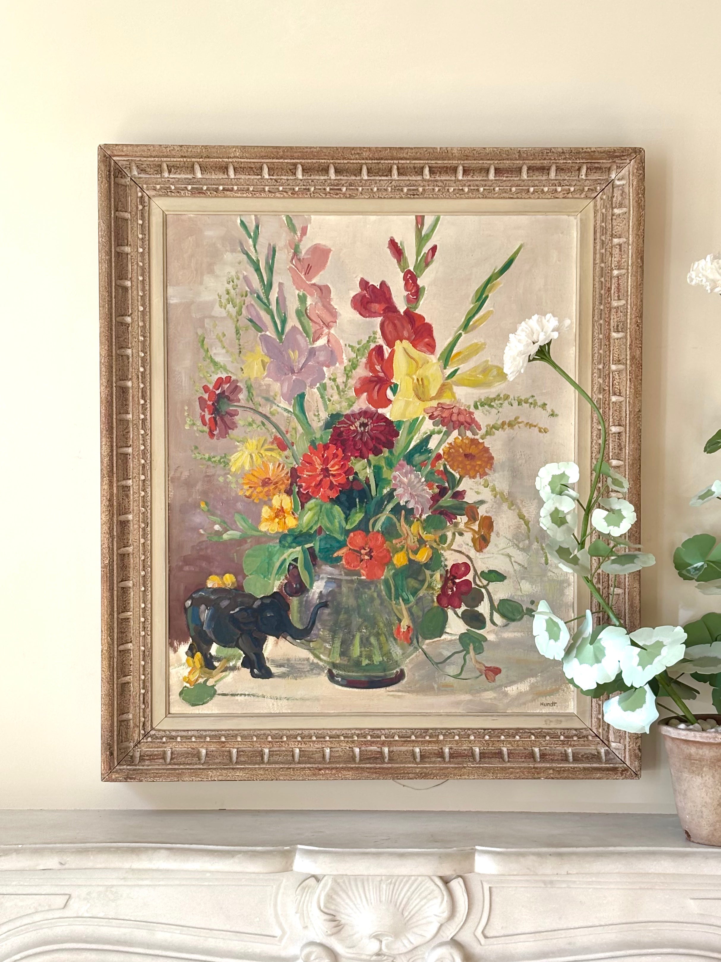 Flowers with Elephant