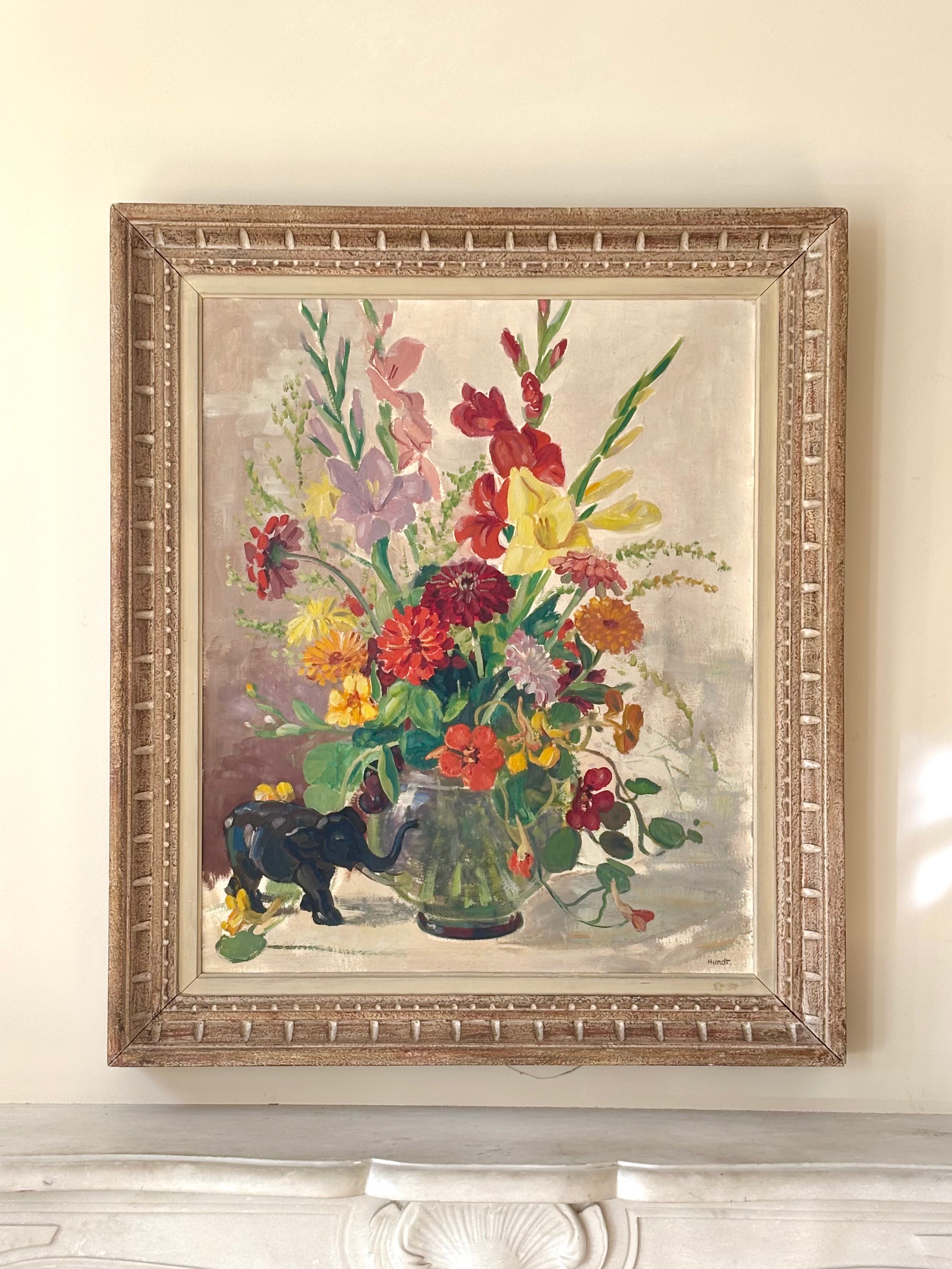 Flowers with Elephant