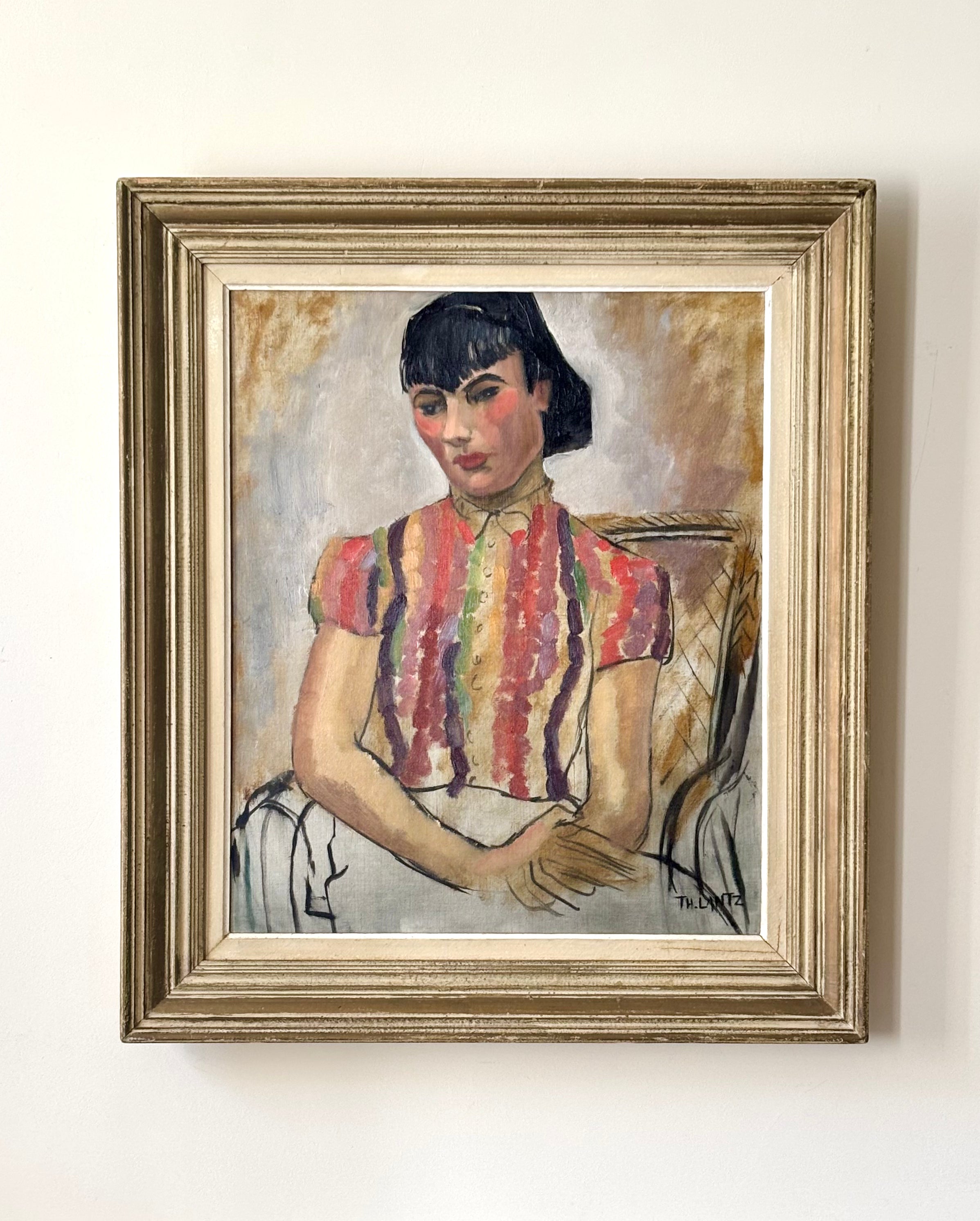 Girl in Striped Shirt