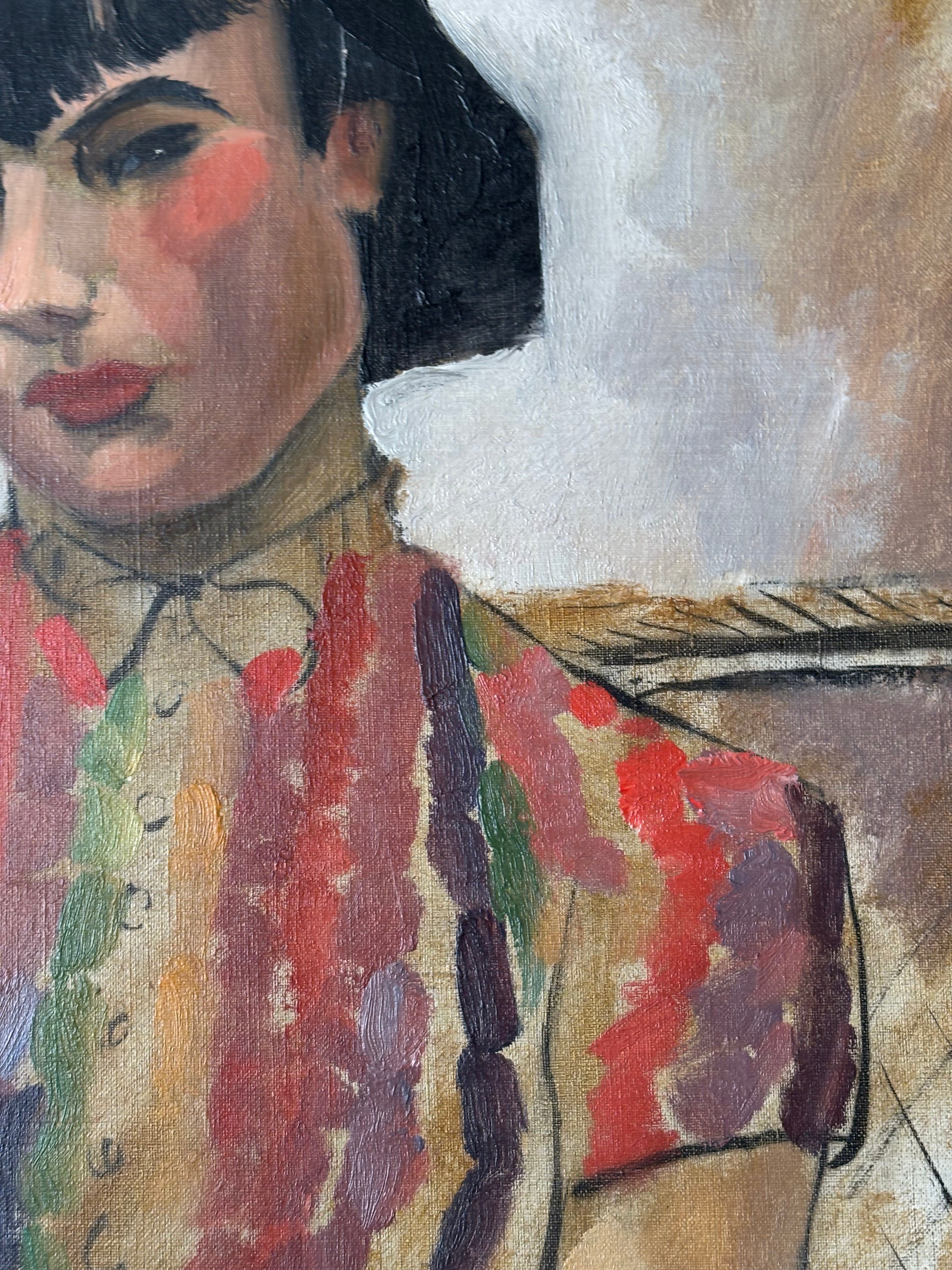 Girl in Striped Shirt