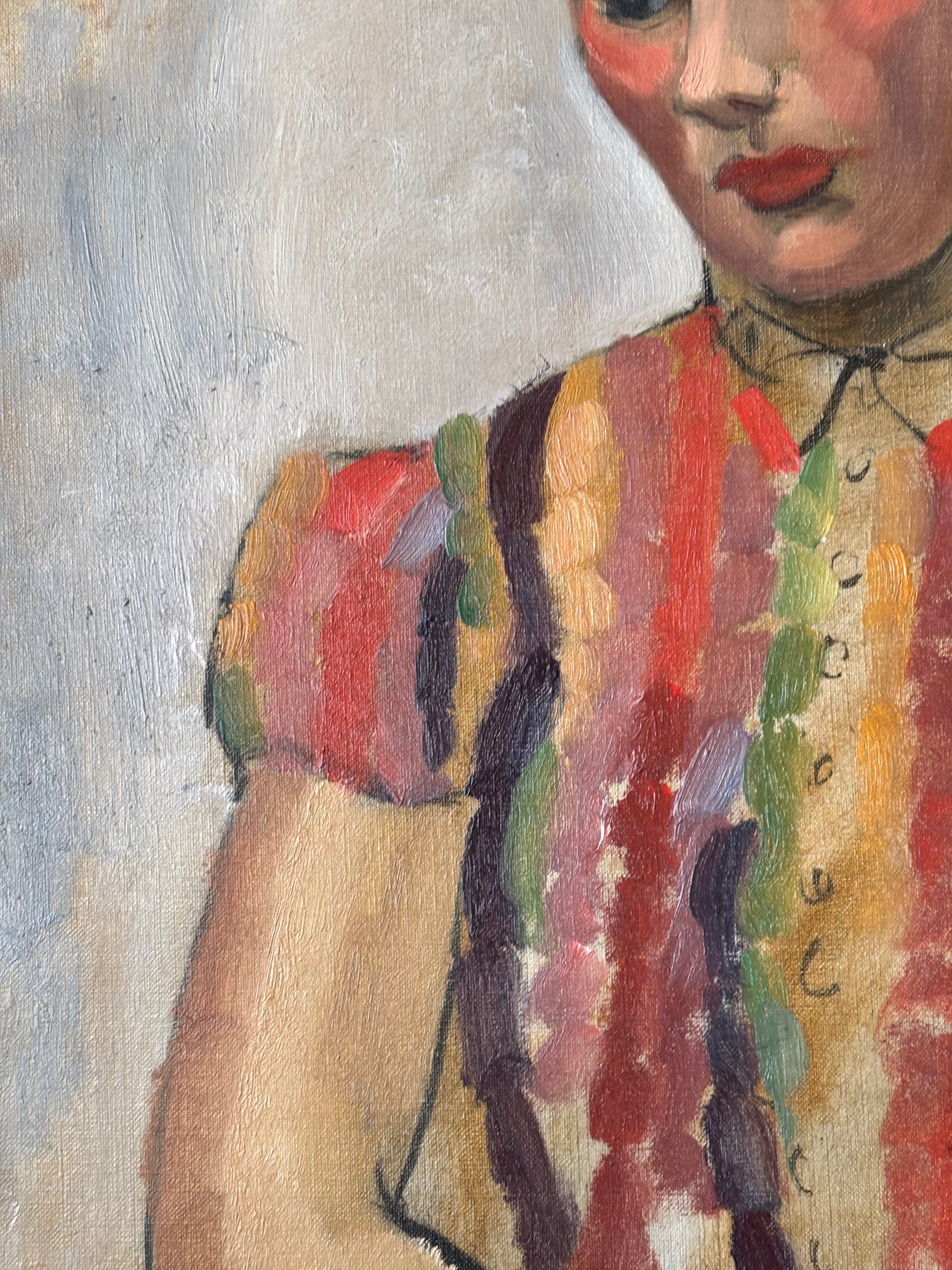 Girl in Striped Shirt