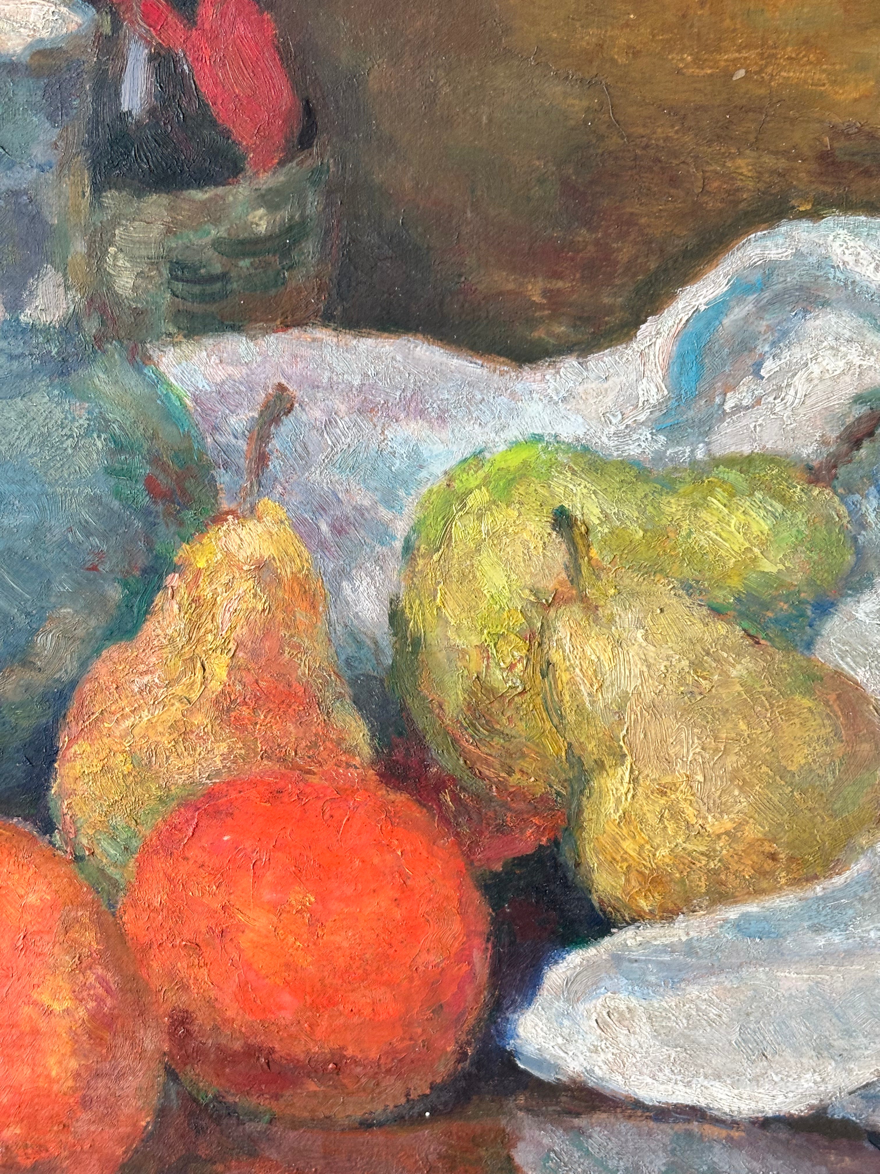 Blue Jug with Oranges