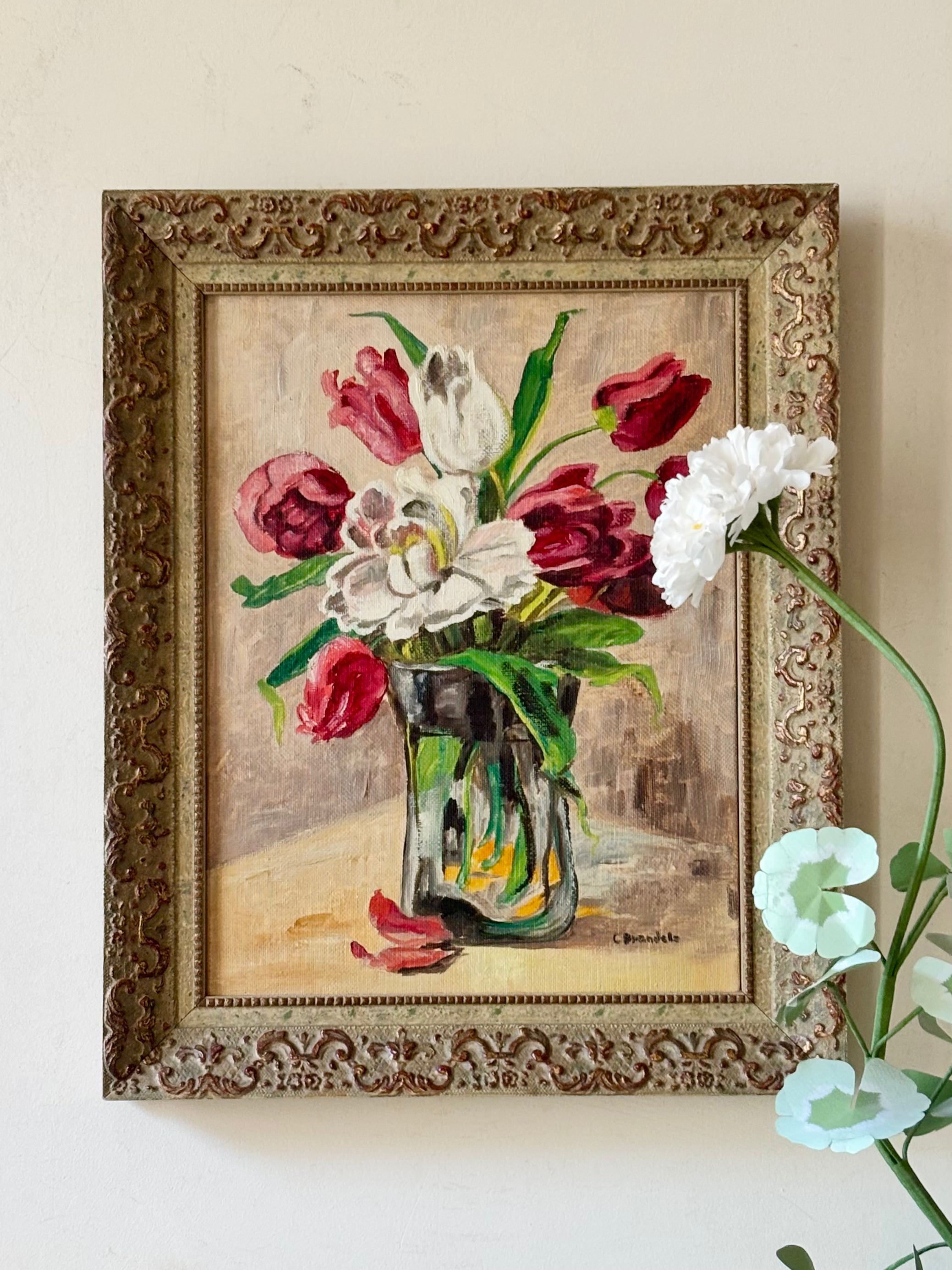 Pink and White Tulips