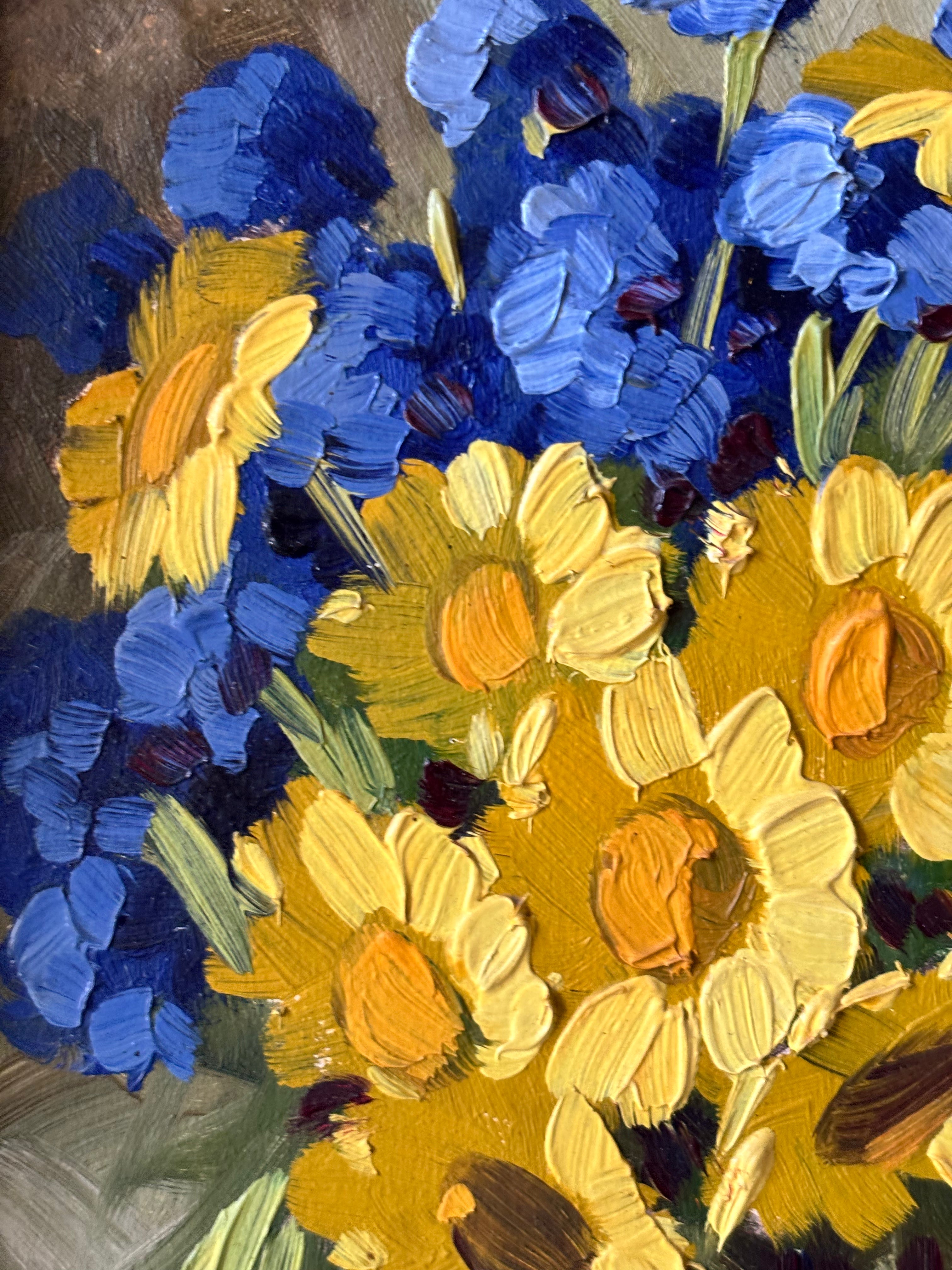 Blue and Yellow Flowers