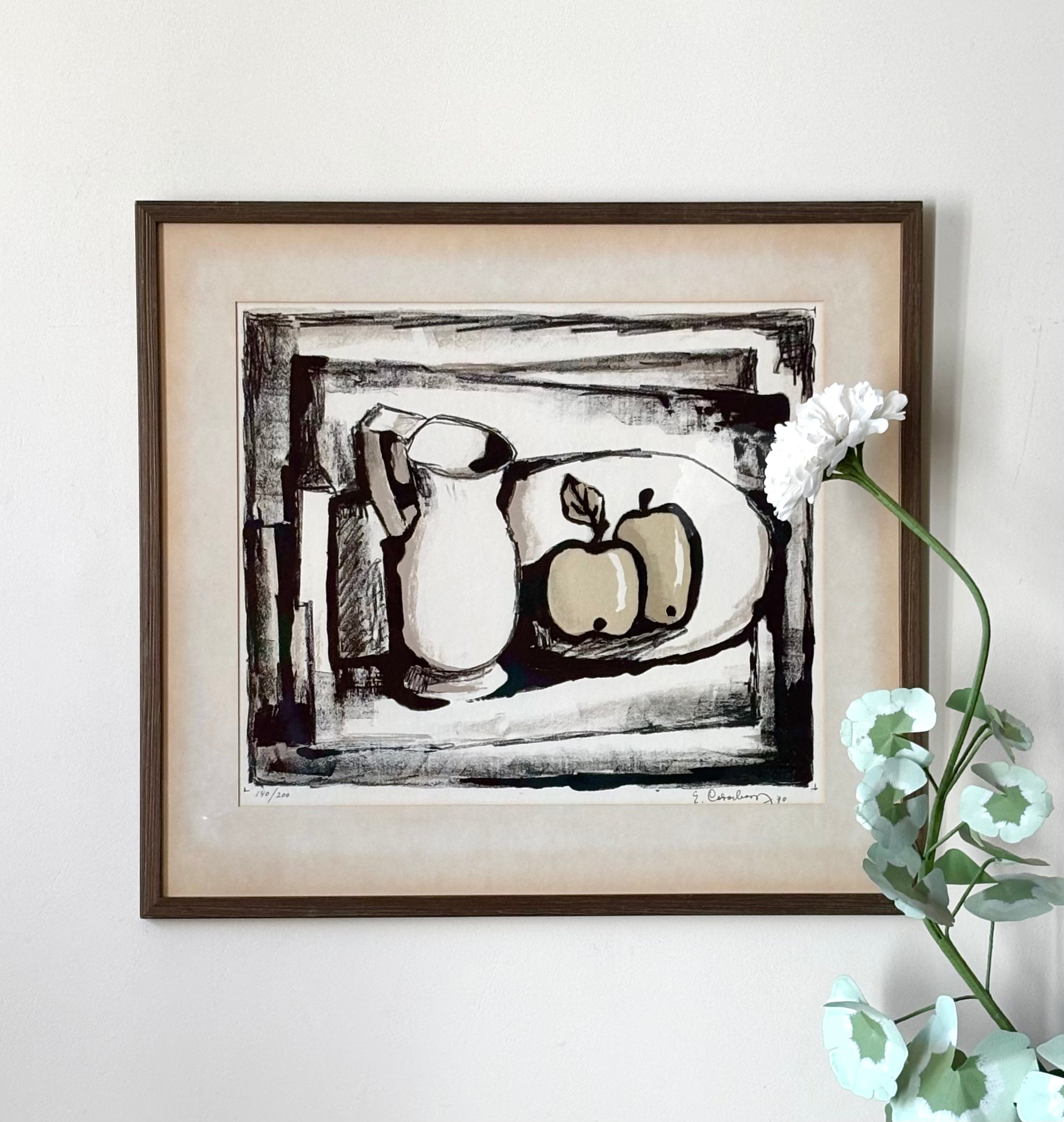 Milk Jug and Apples