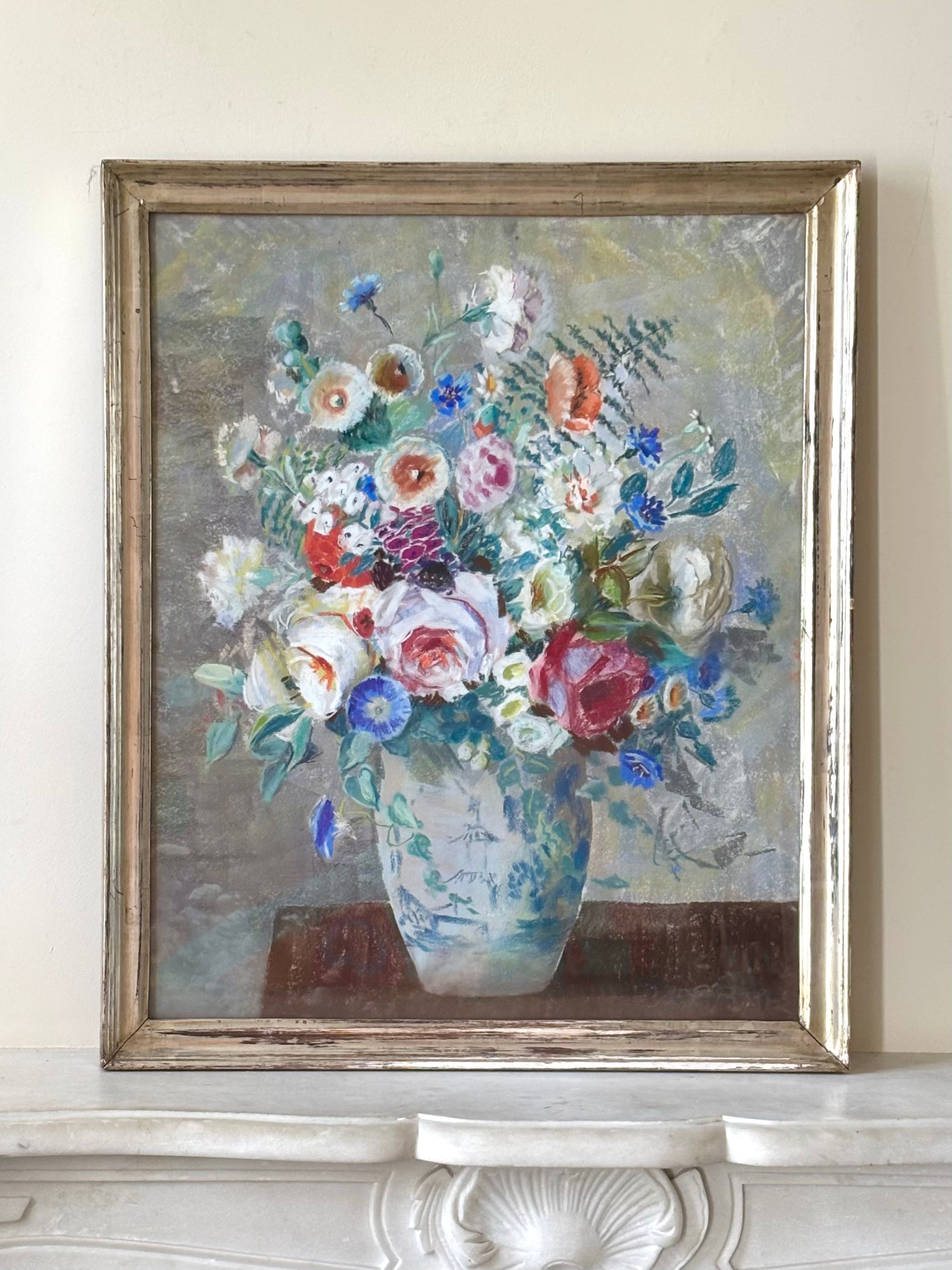Summer Flowers in a Ginger Jar
