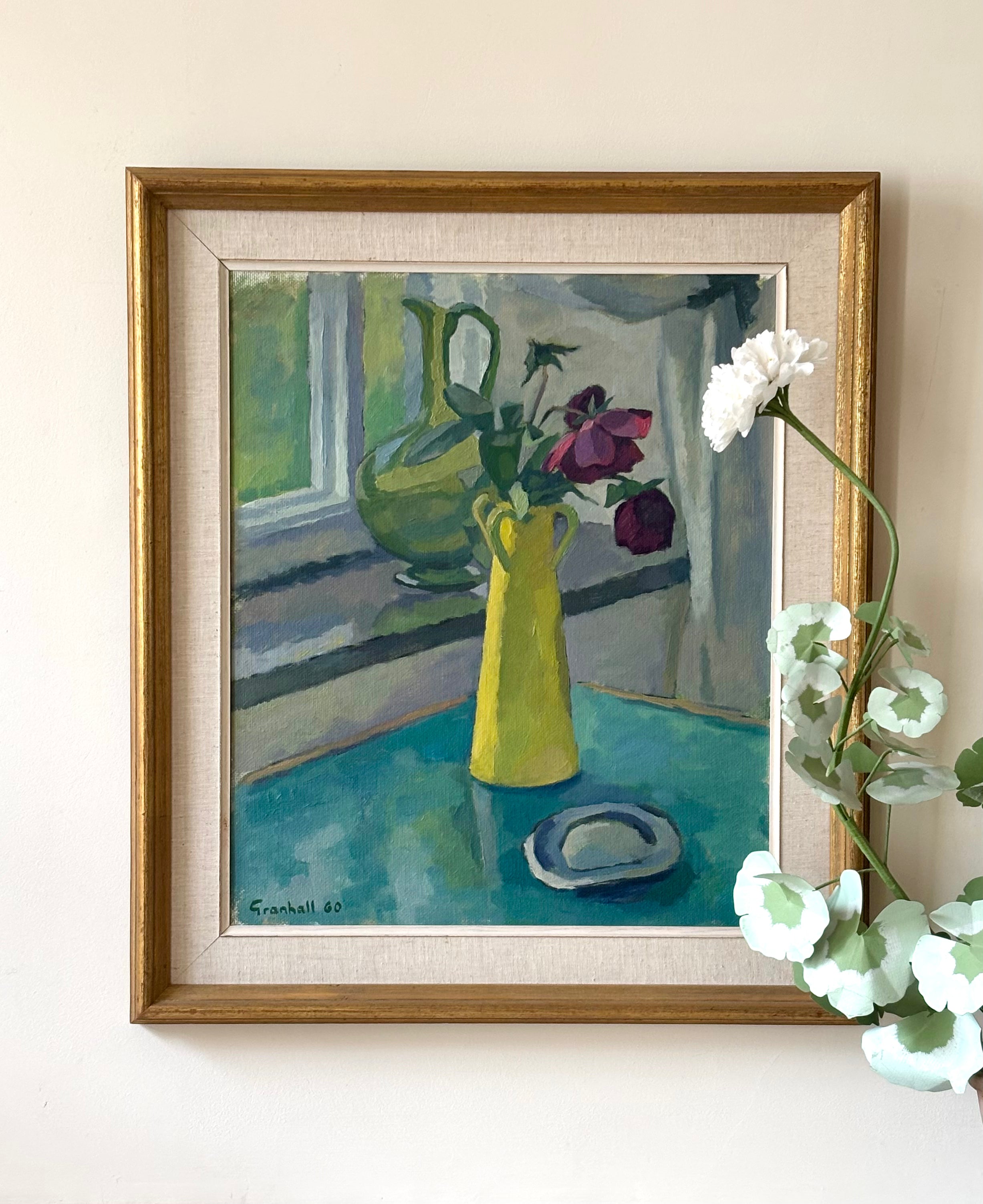 Roses in Yellow Vase