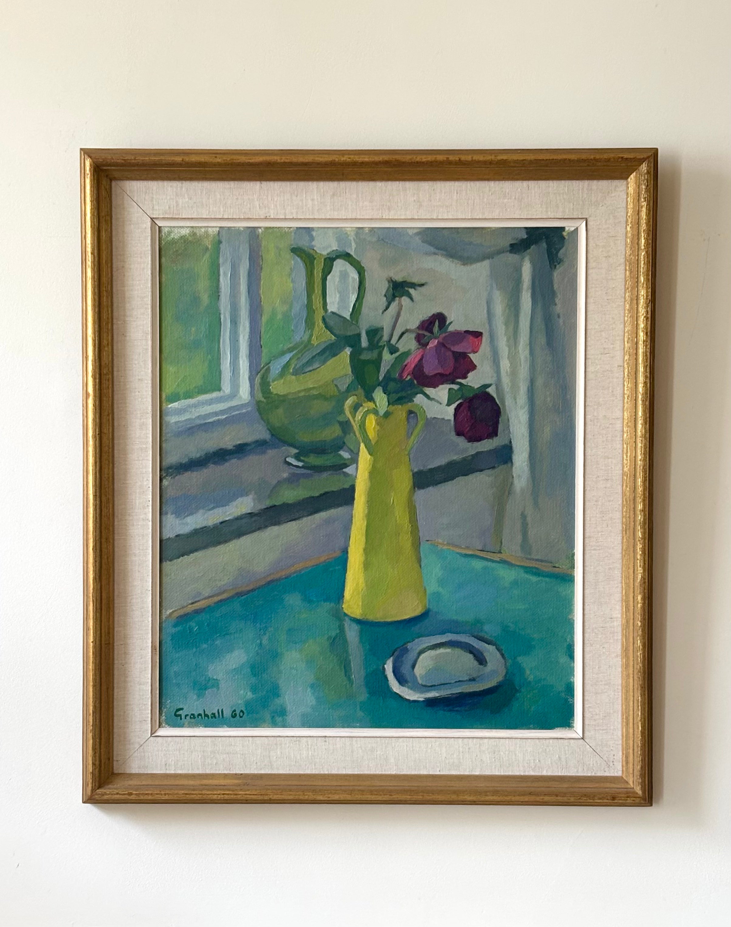 Roses in Yellow Vase