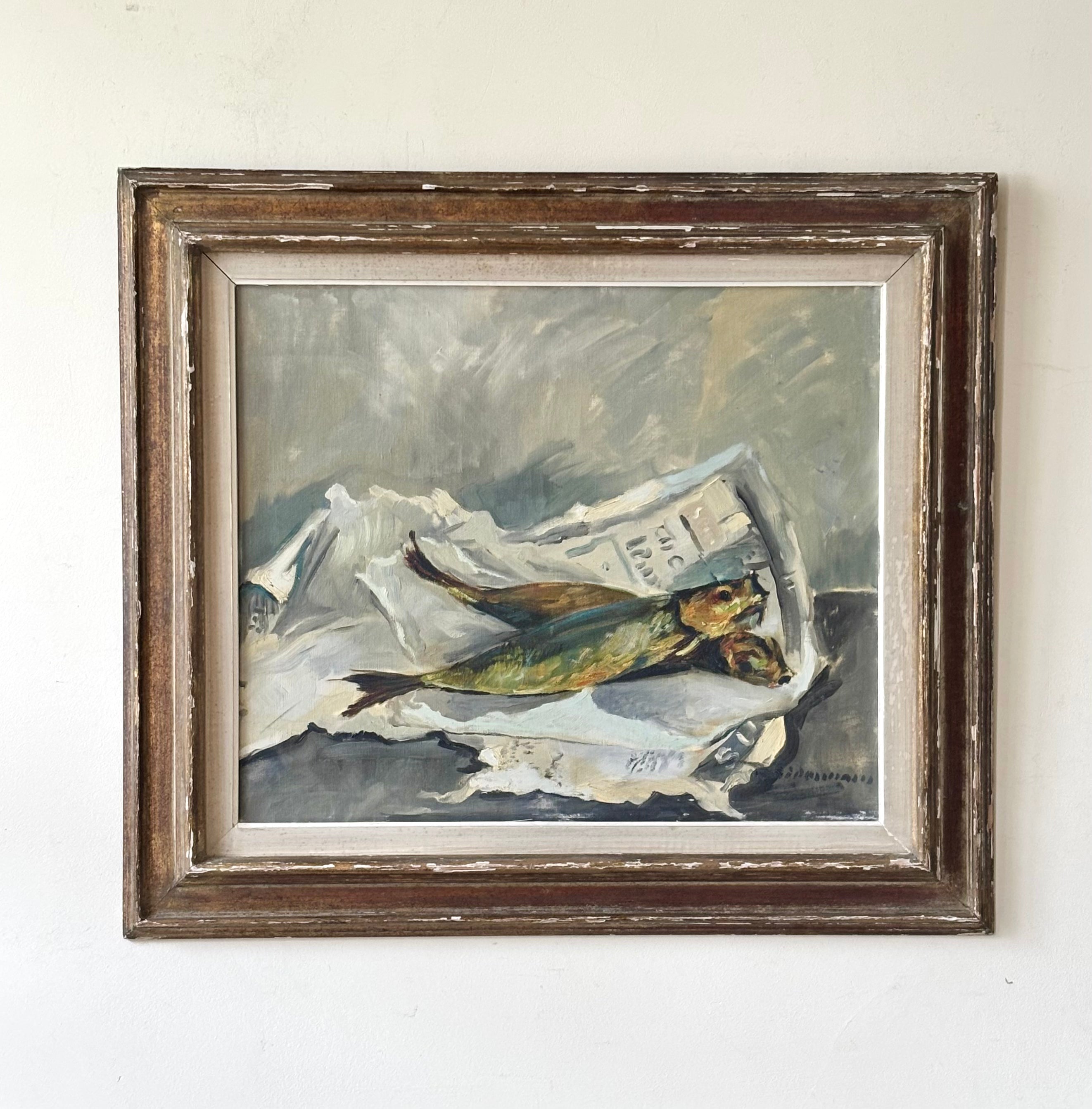 Herring on Newspaper