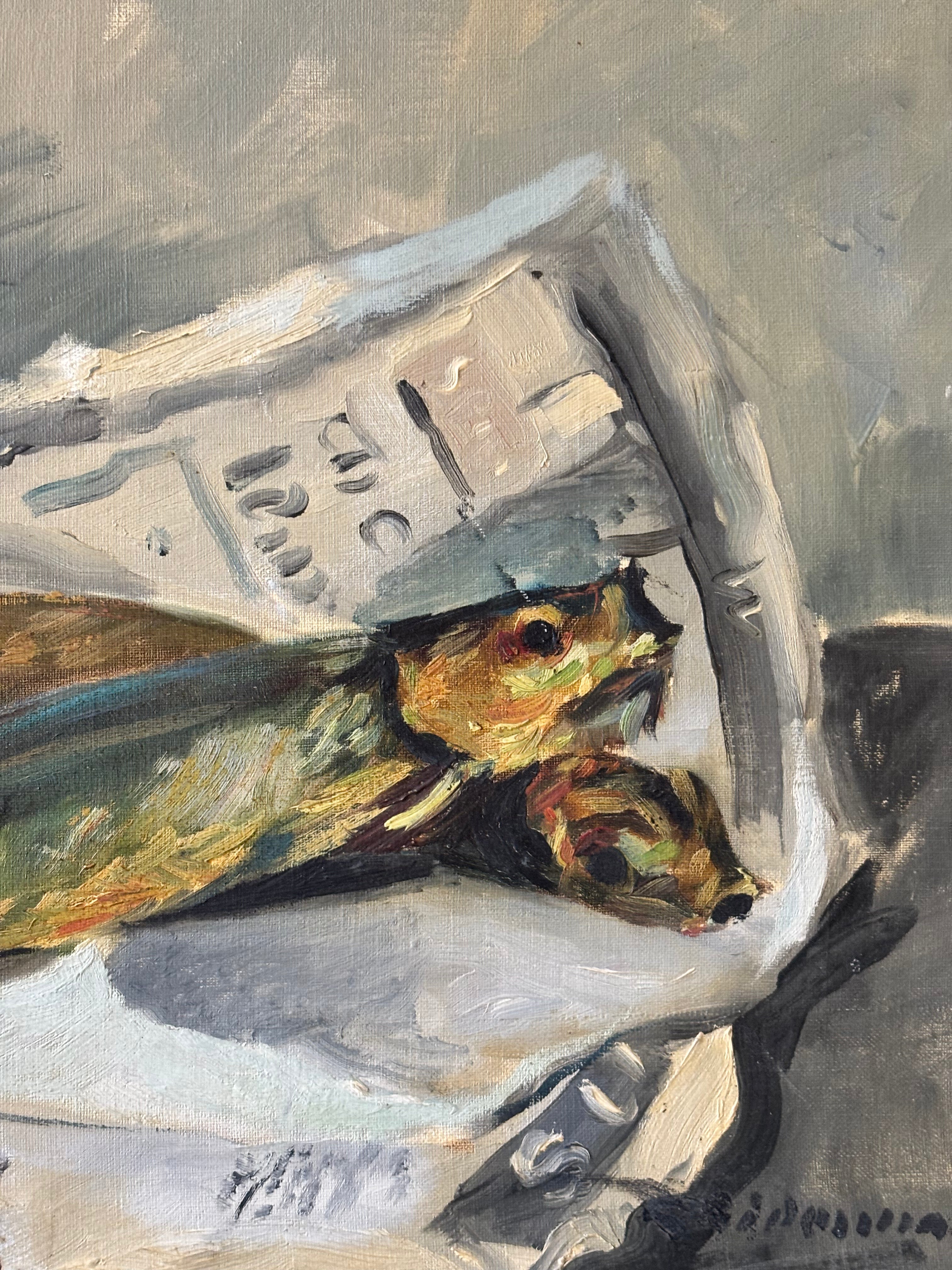 Herring on Newspaper
