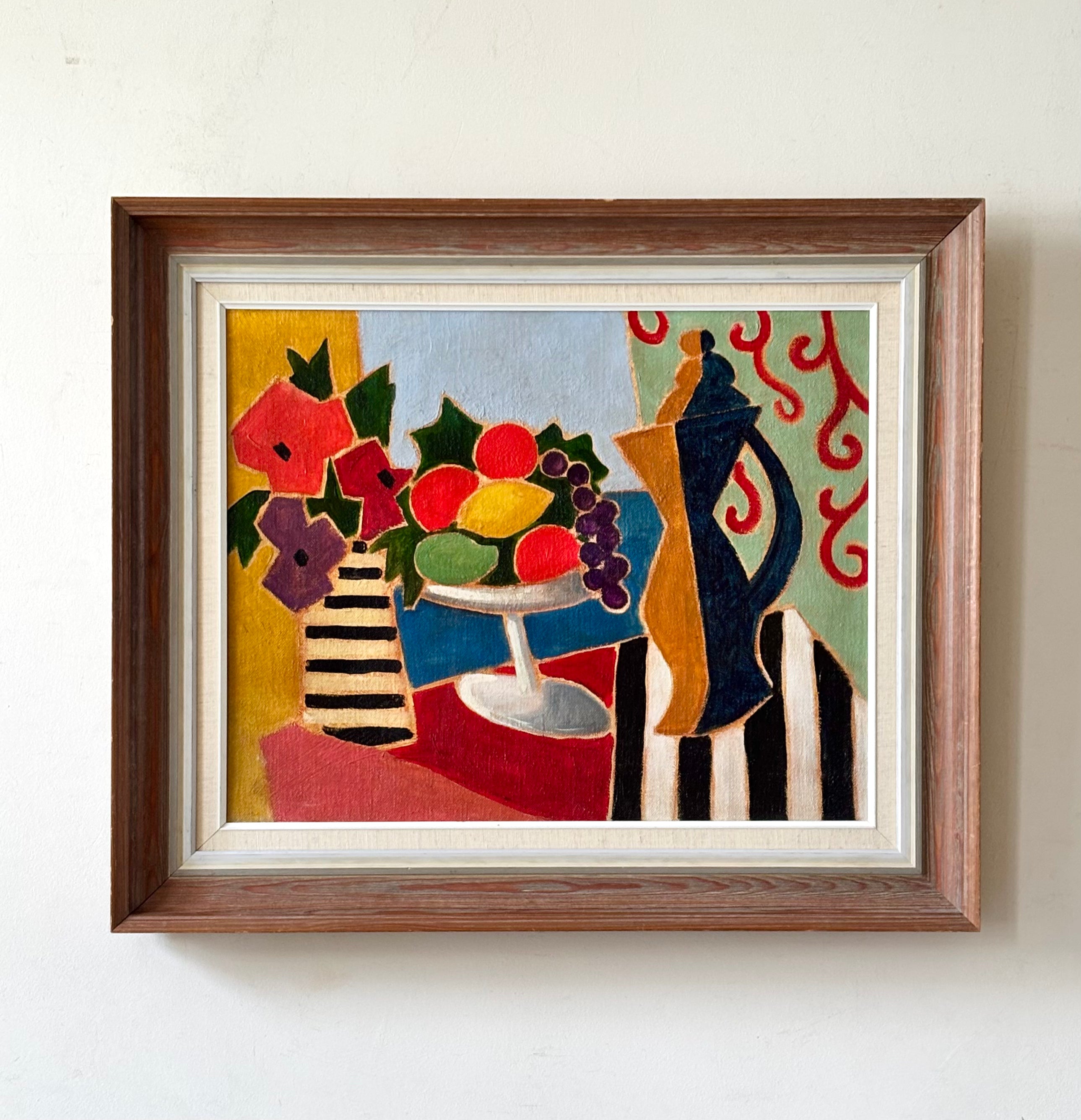 Fruit and Flowers with Stripes