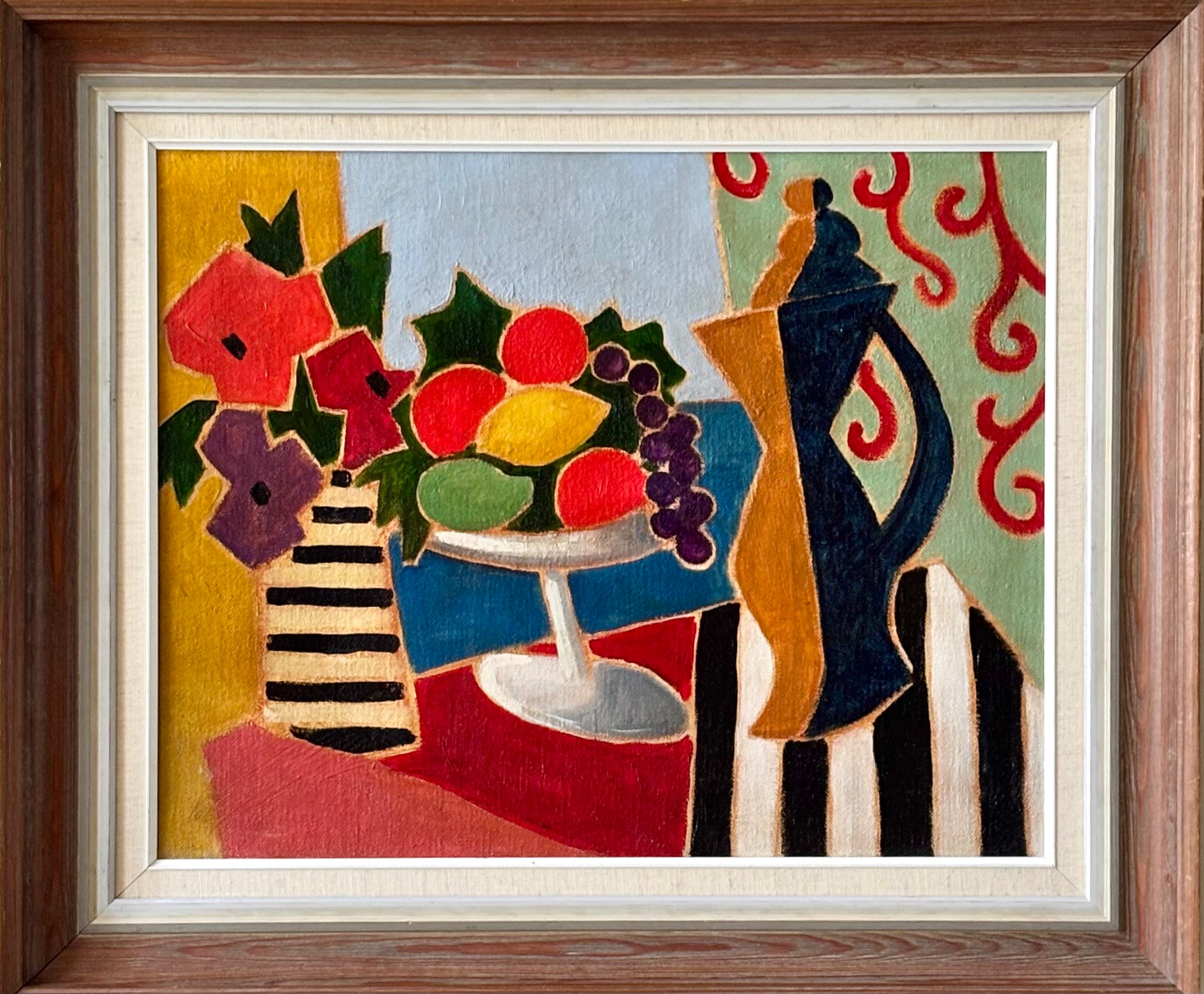 Fruit and Flowers with Stripes