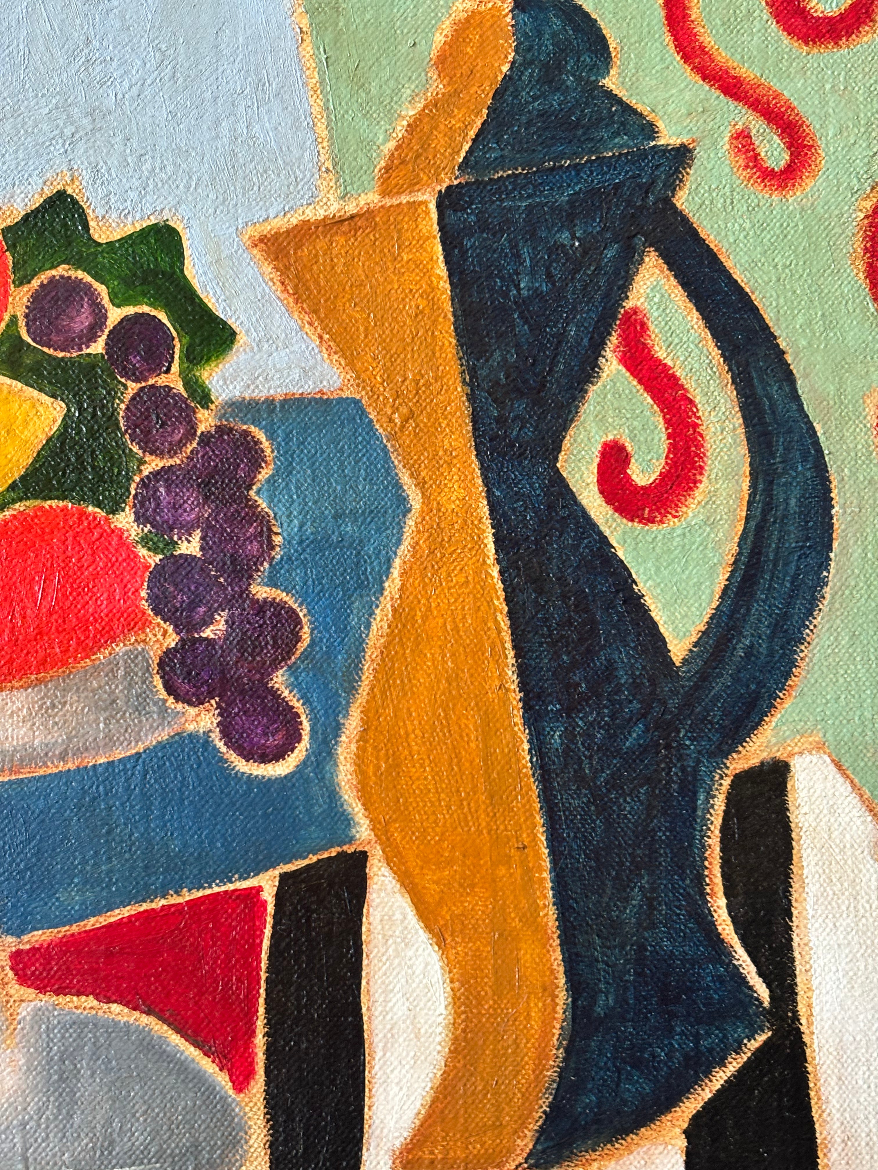 Fruit and Flowers with Stripes