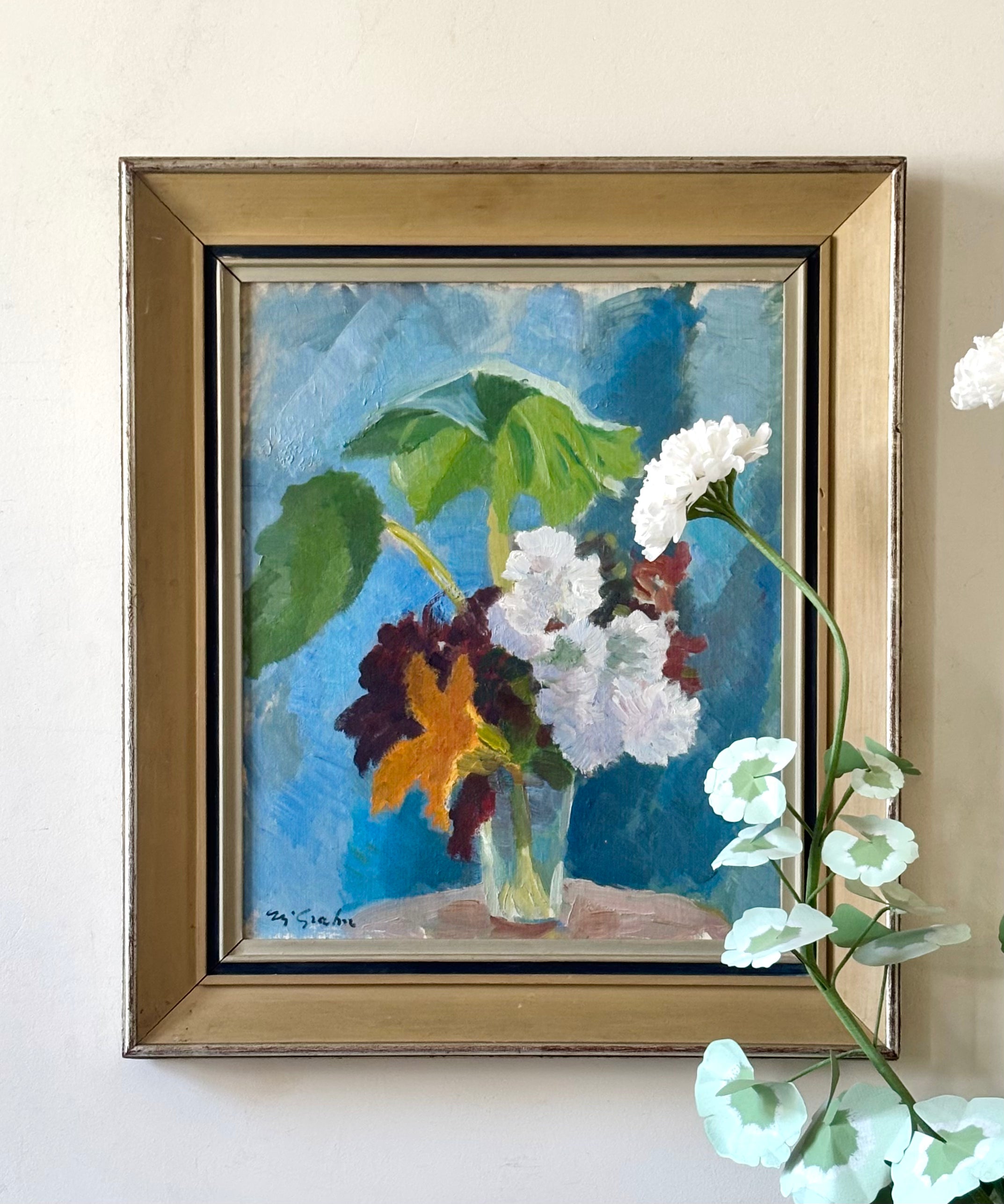 Summer Flowers in a Glass Vase