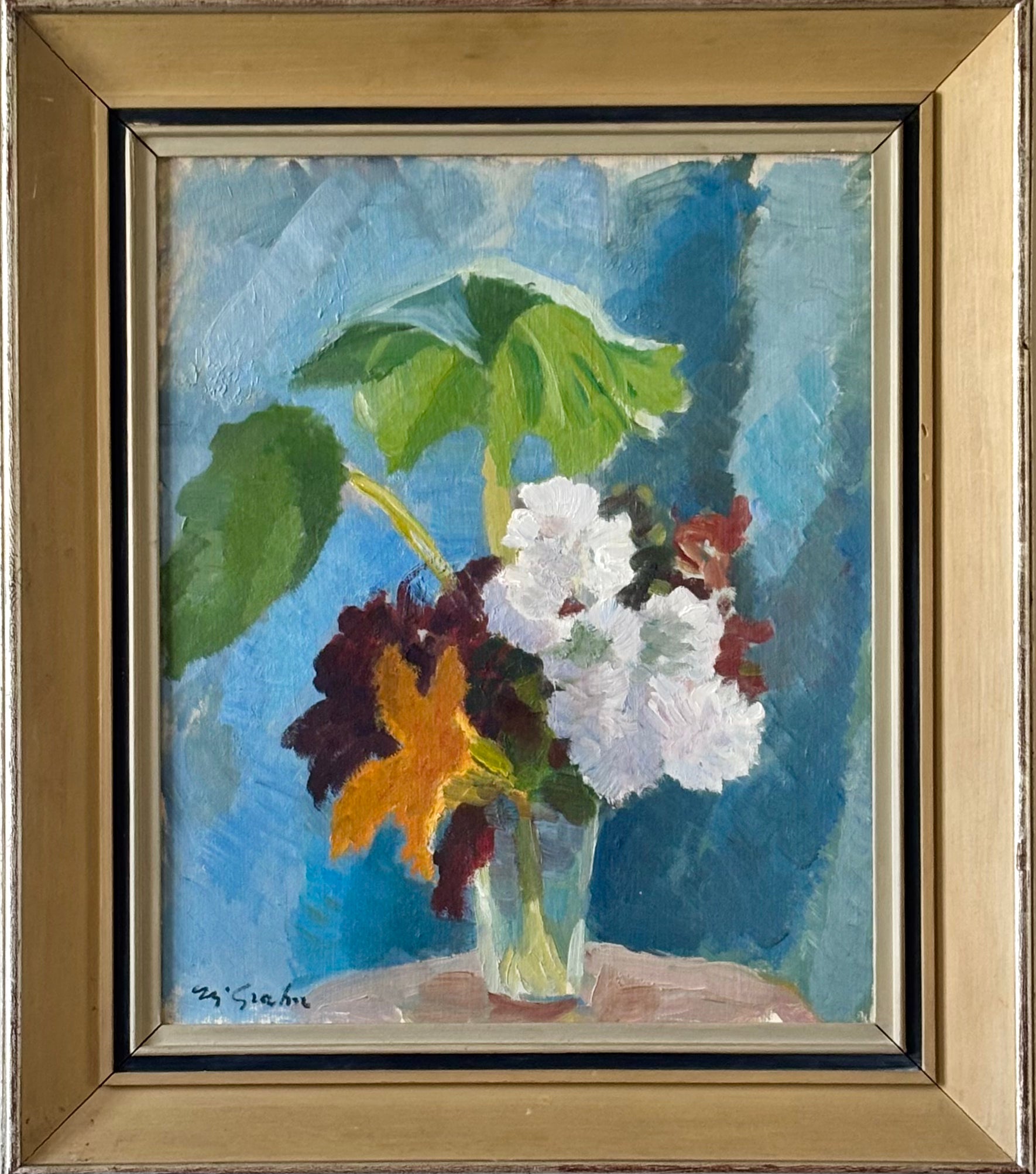 Summer Flowers in a Glass Vase