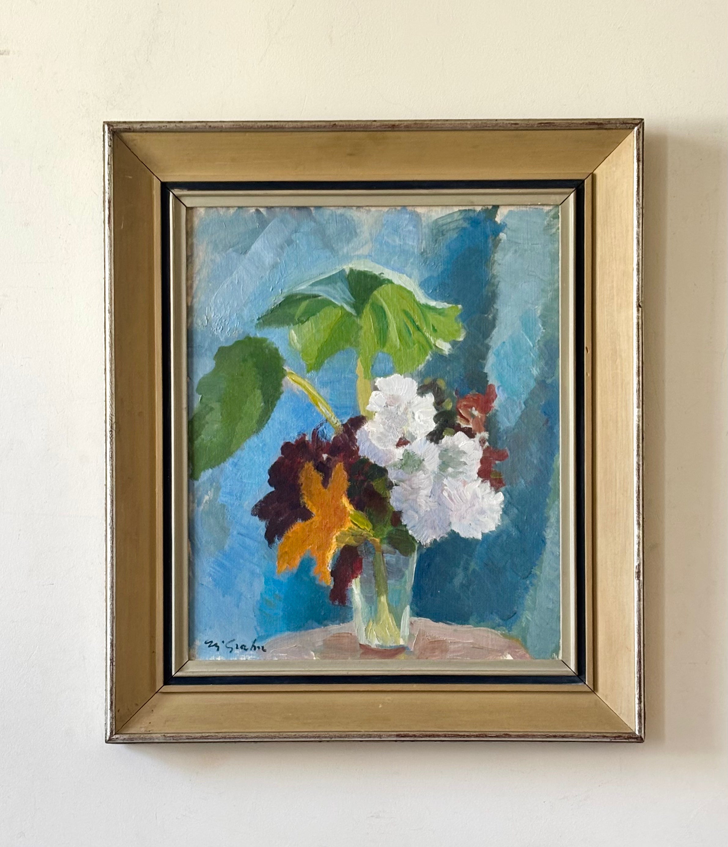 Summer Flowers in a Glass Vase
