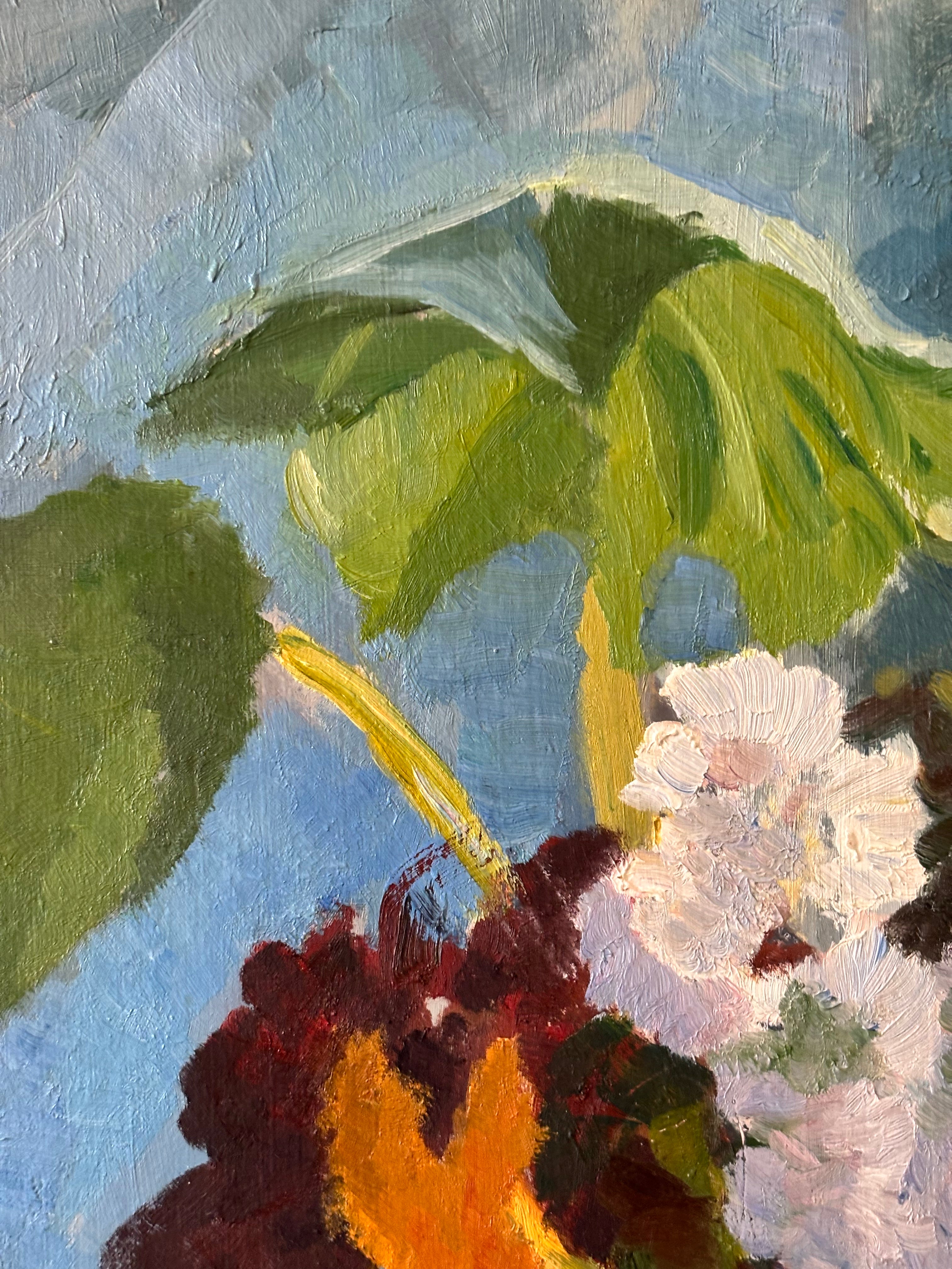 Summer Flowers in a Glass Vase