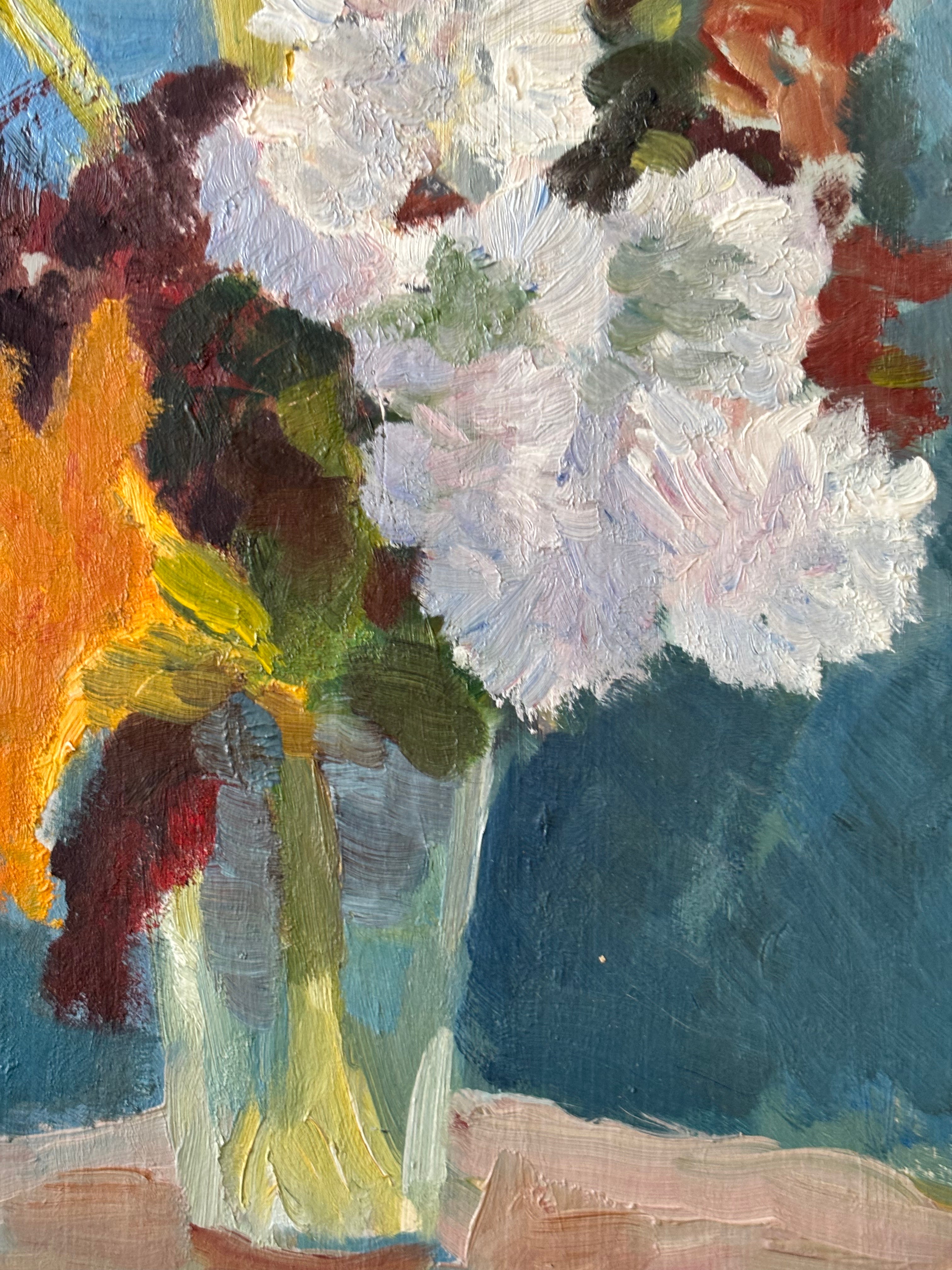 Summer Flowers in a Glass Vase