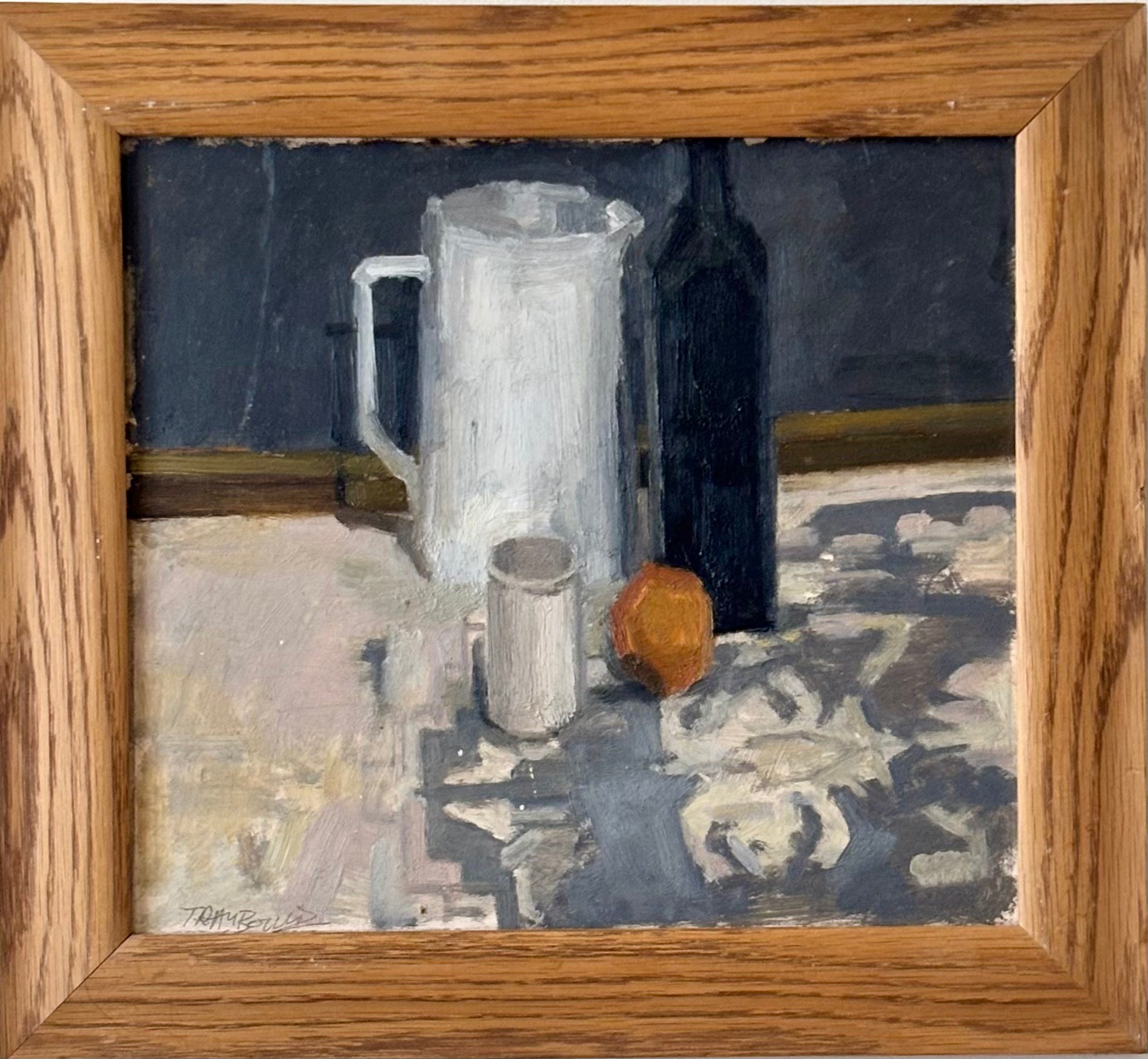 Still Life with Orange and Milk Jug