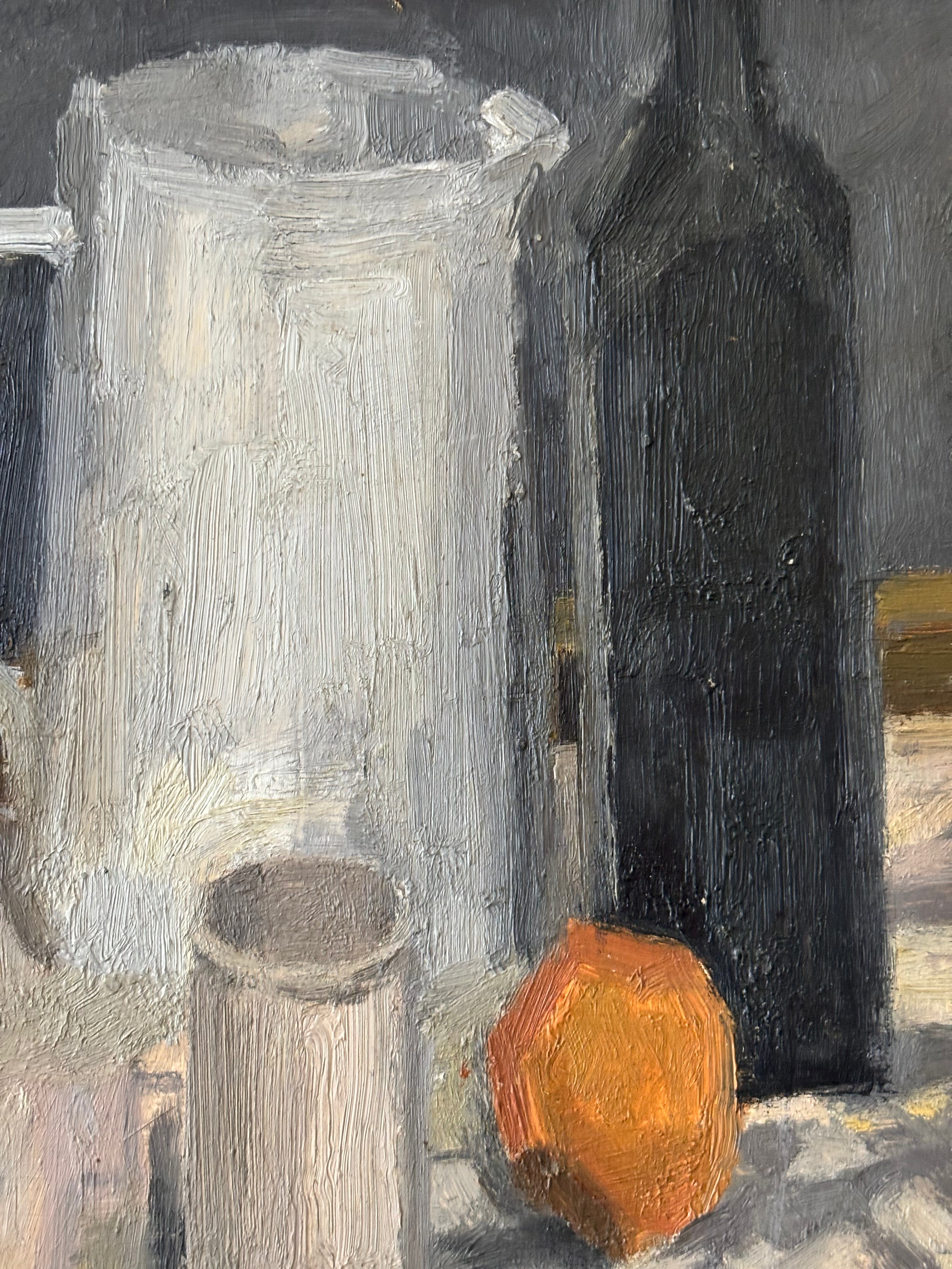 Still Life with Orange and Milk Jug