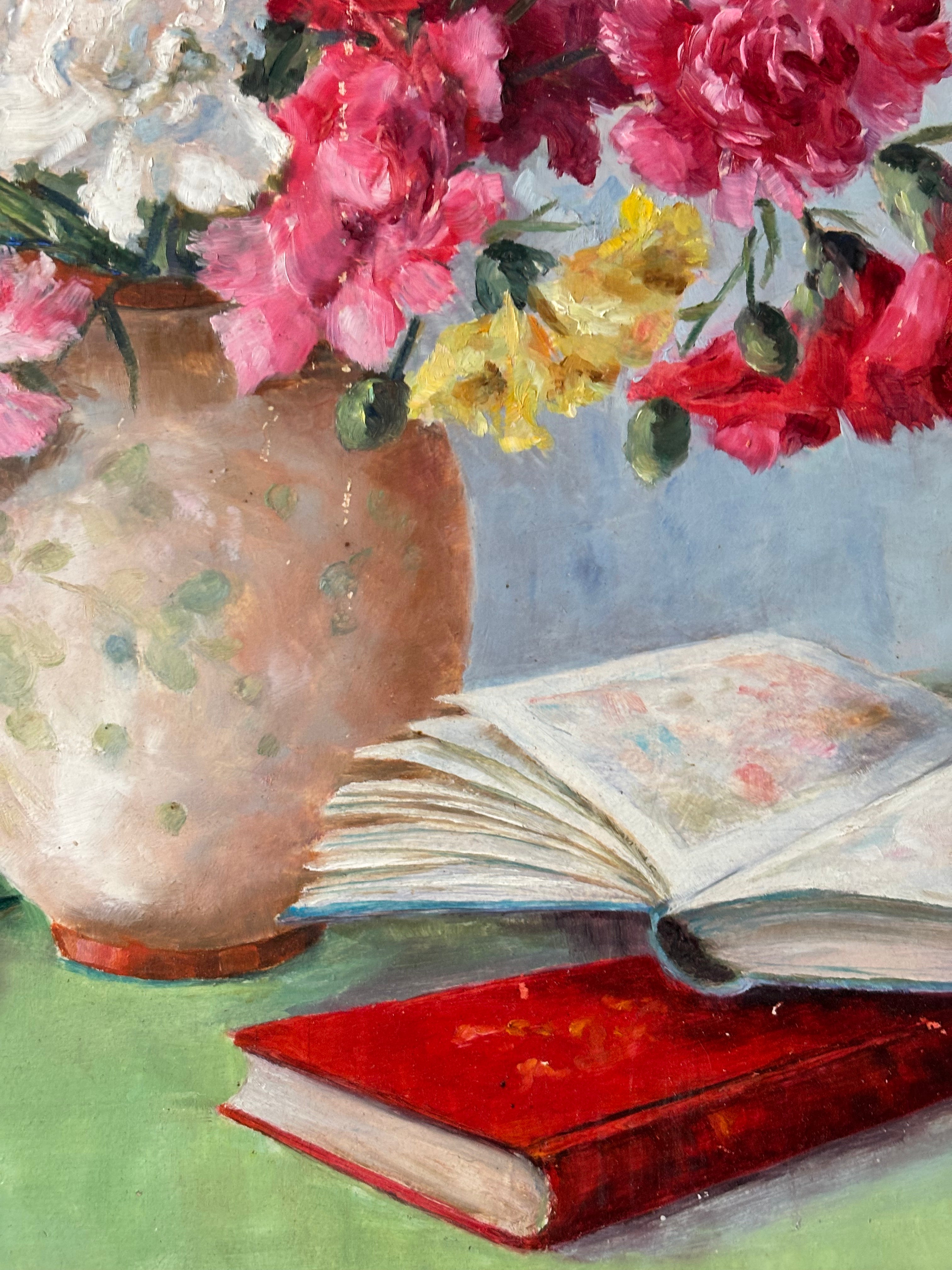 Carnations in an Antique Vase