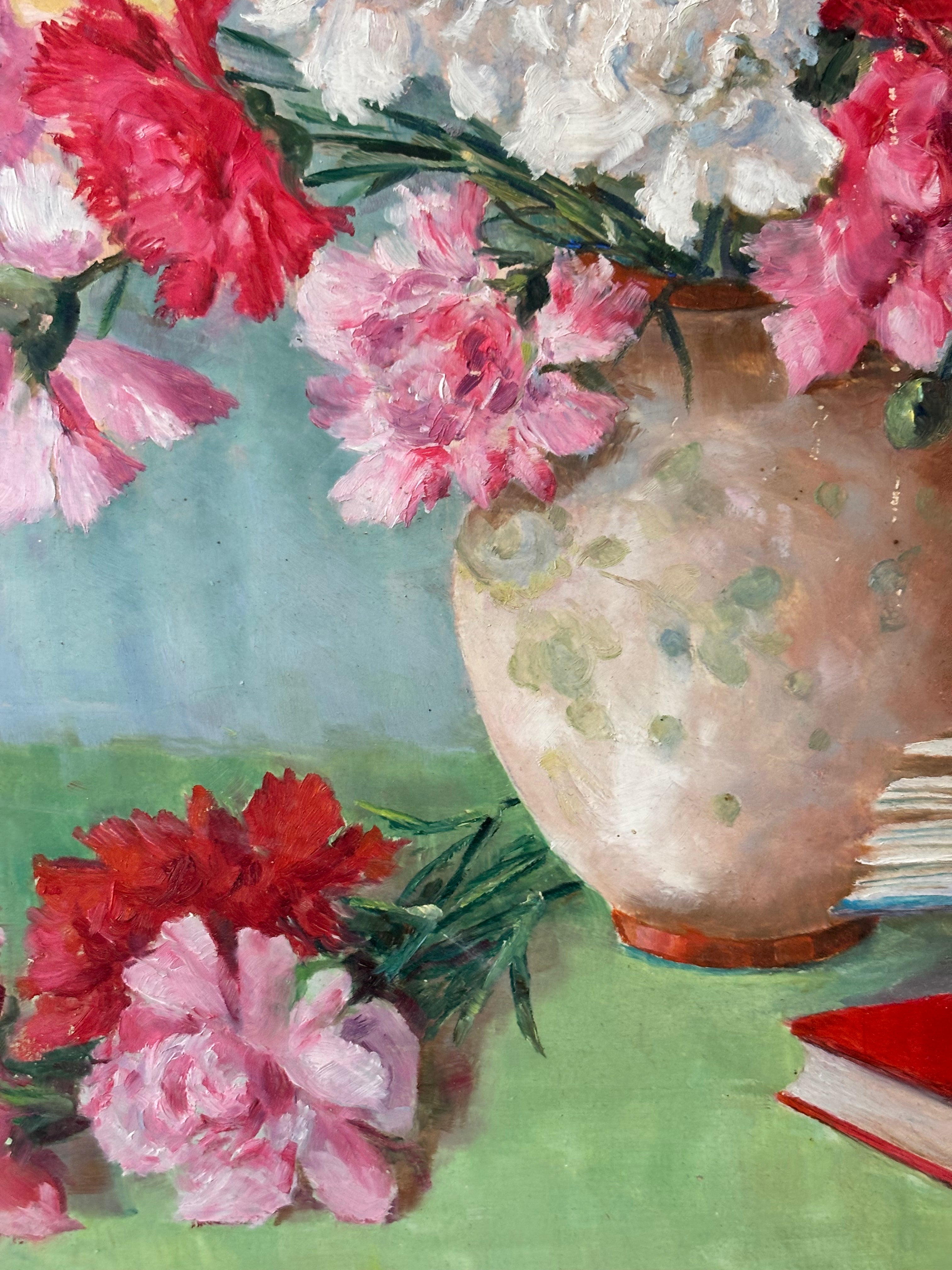Carnations in an Antique Vase