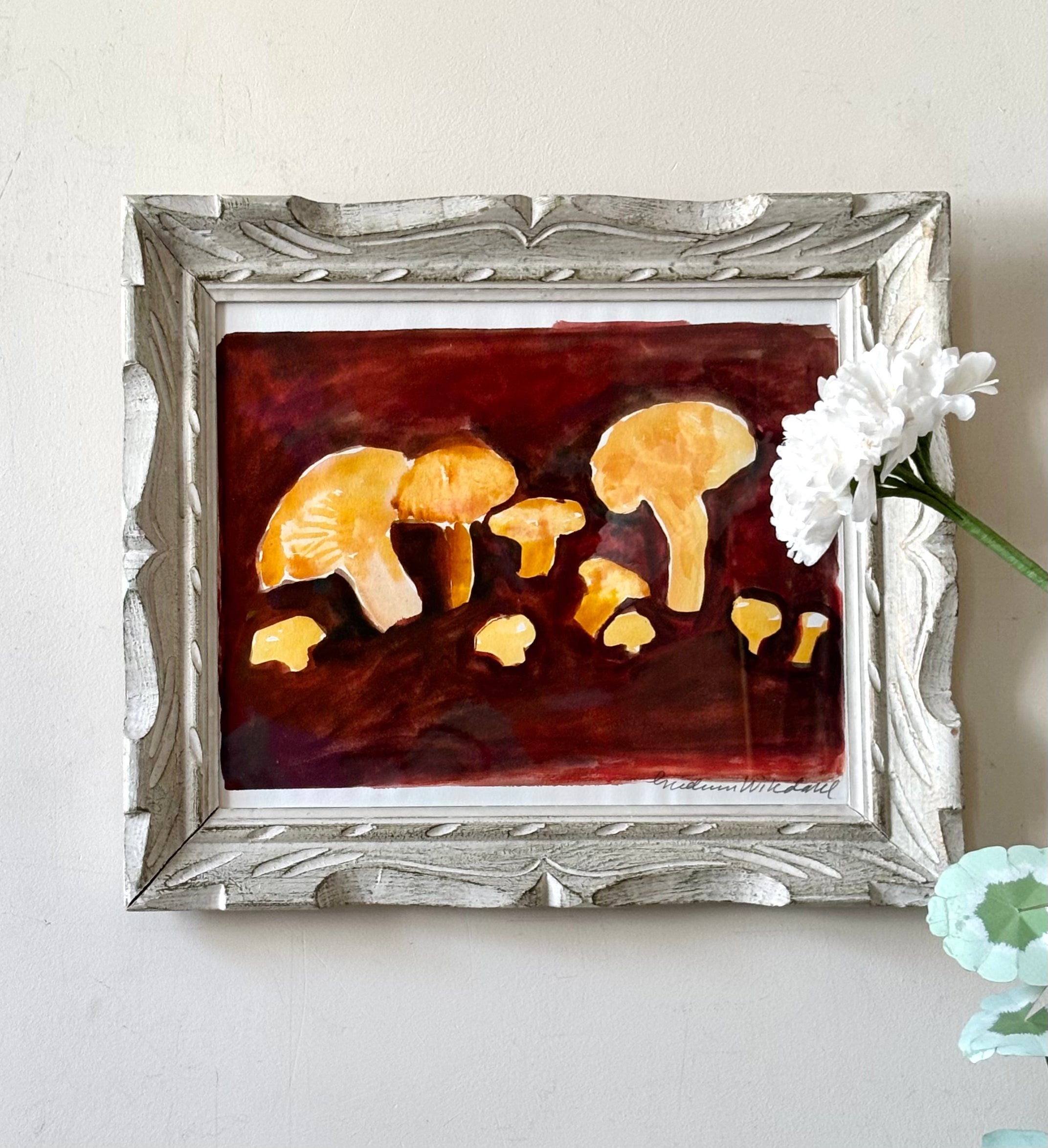 Watercolour Mushrooms