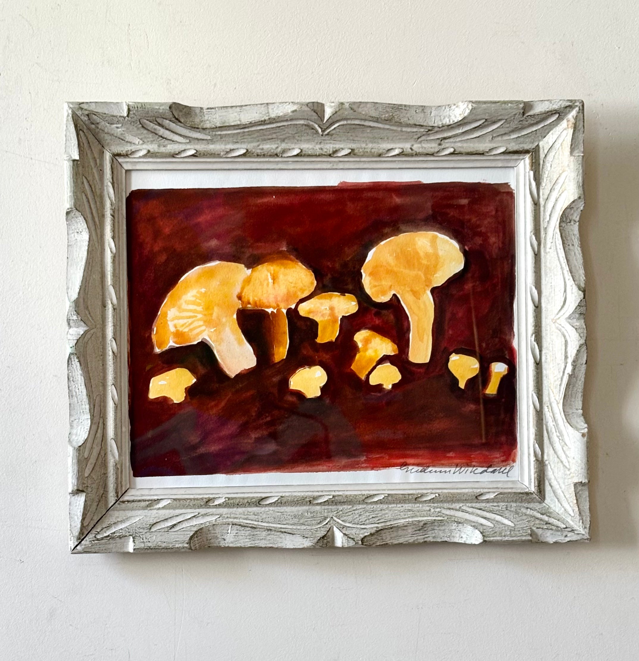 Watercolour Mushrooms