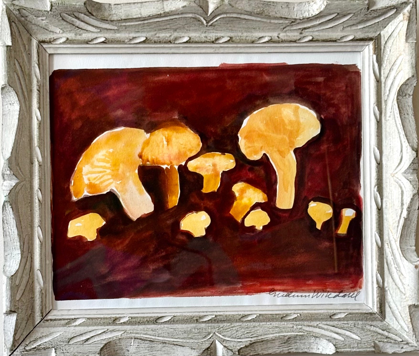 Watercolour Mushrooms