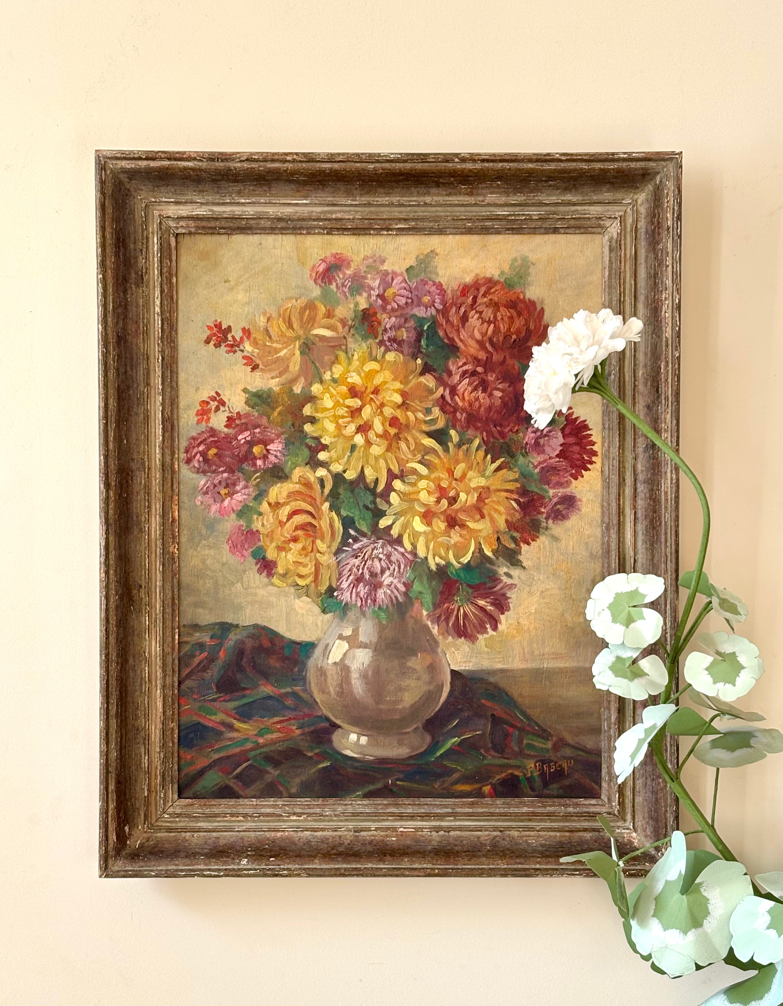 Yellow and Pink Dahlias