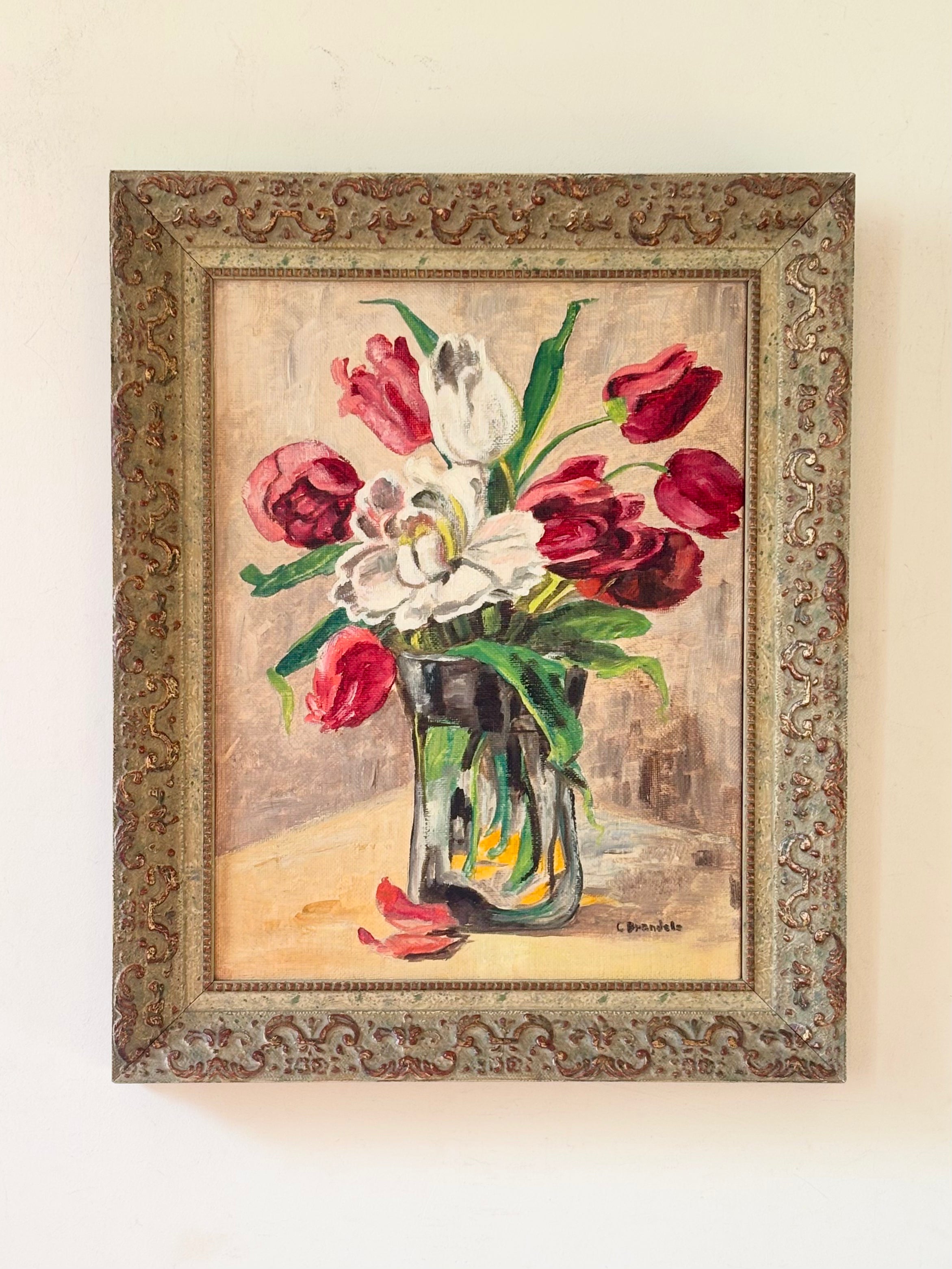 Pink and White Tulips