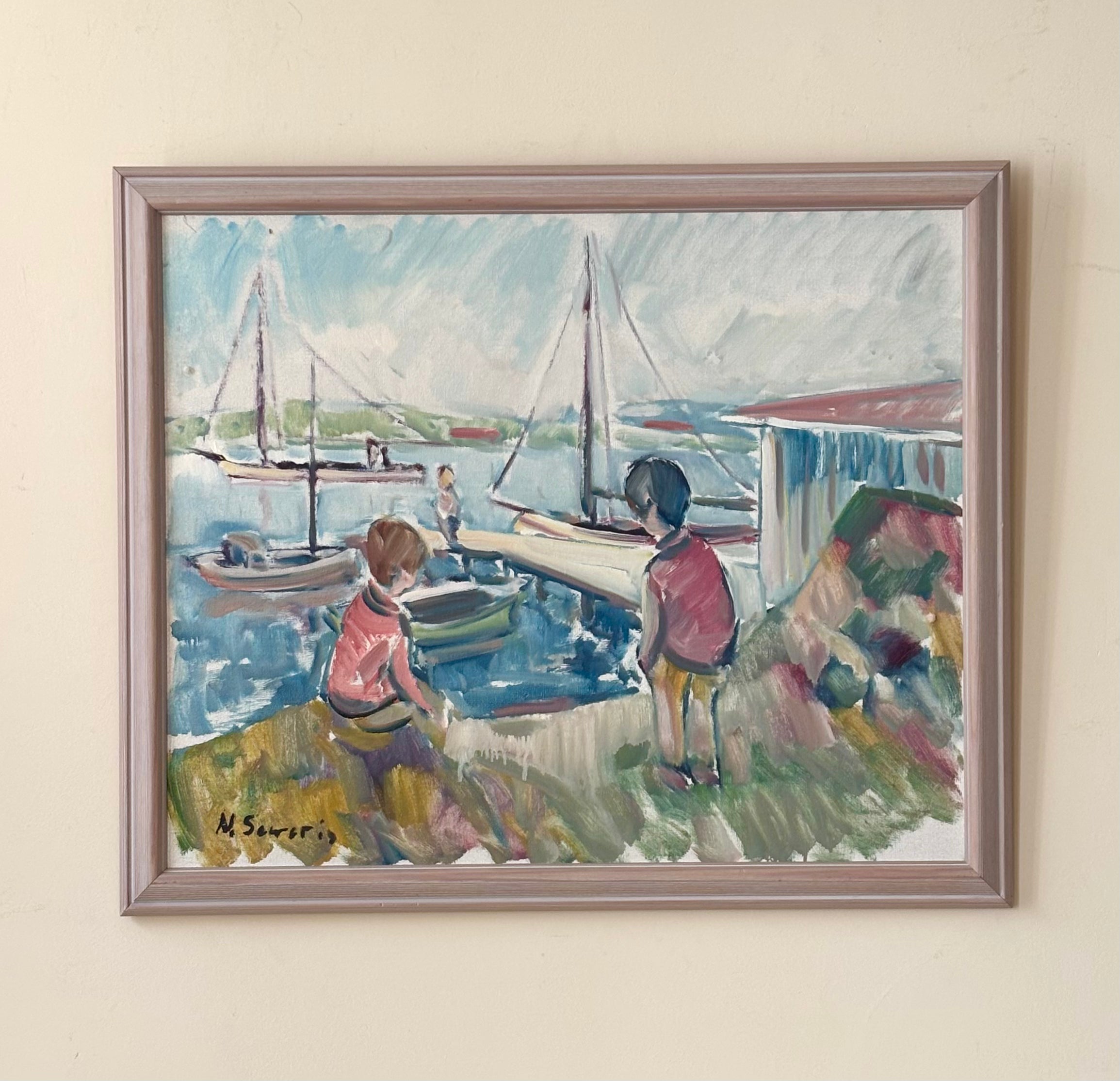 Boys with Sailing Ships