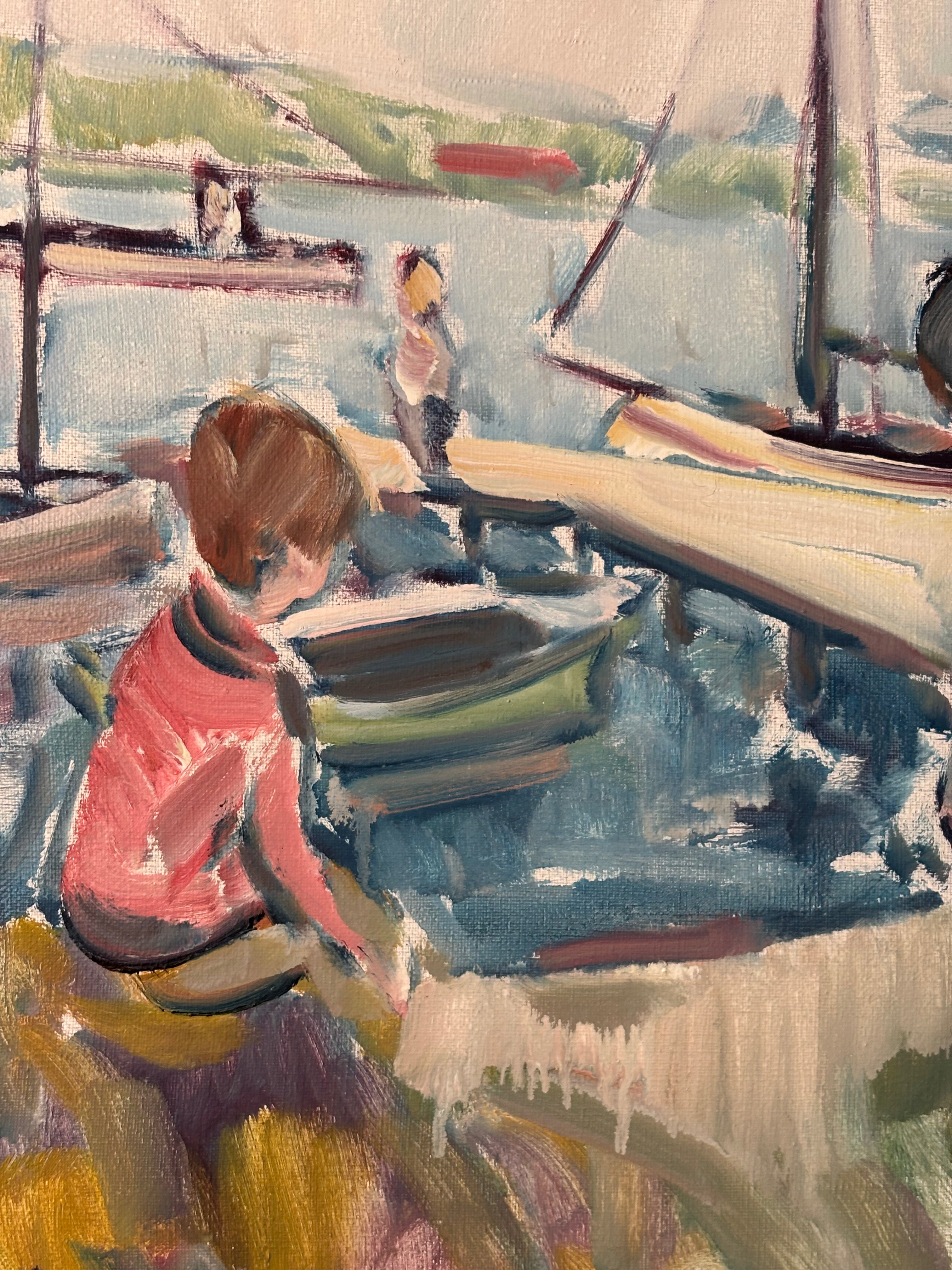 Boys with Sailing Ships