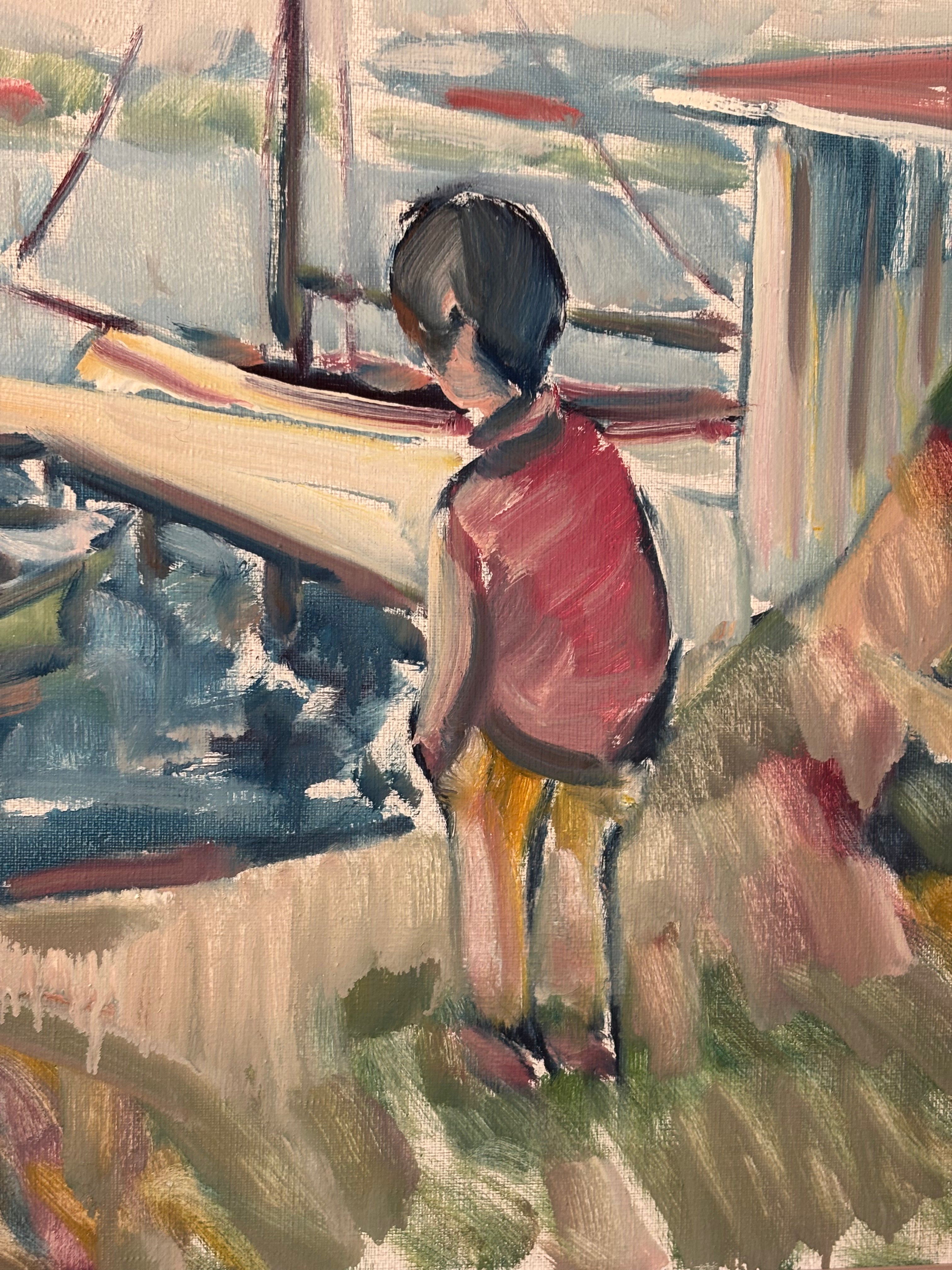 Boys with Sailing Ships