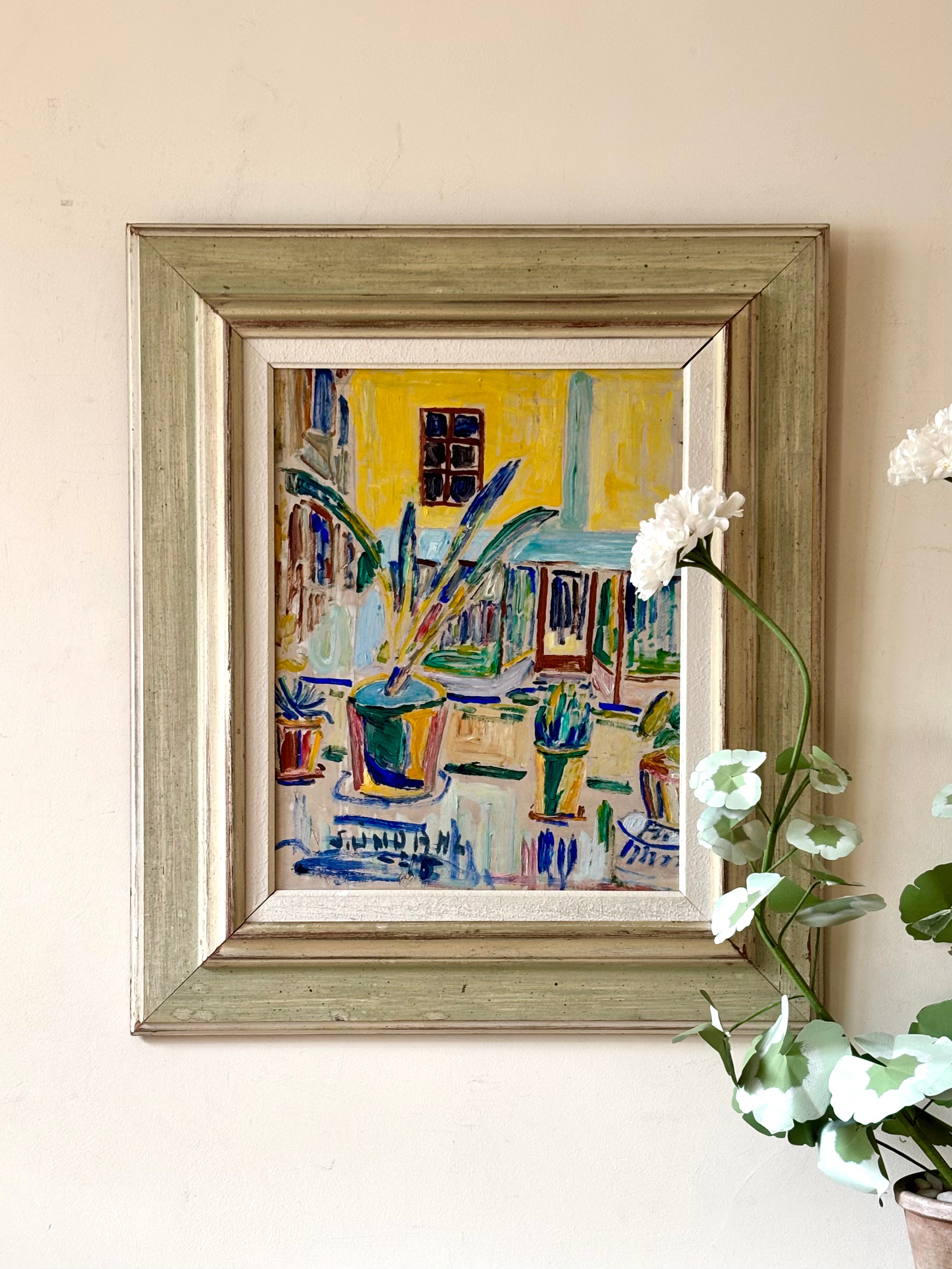 Still Life with a Yellow House