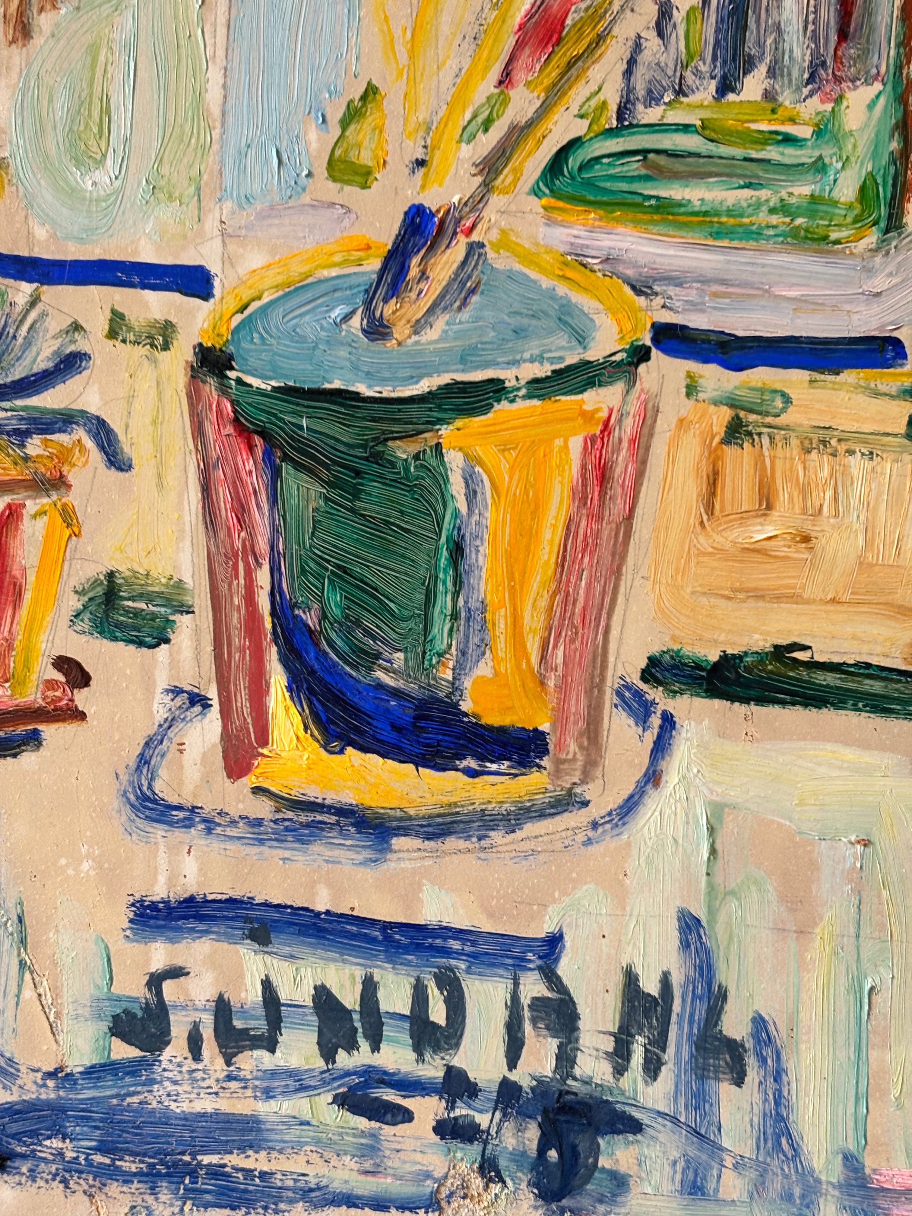 Still Life with a Yellow House